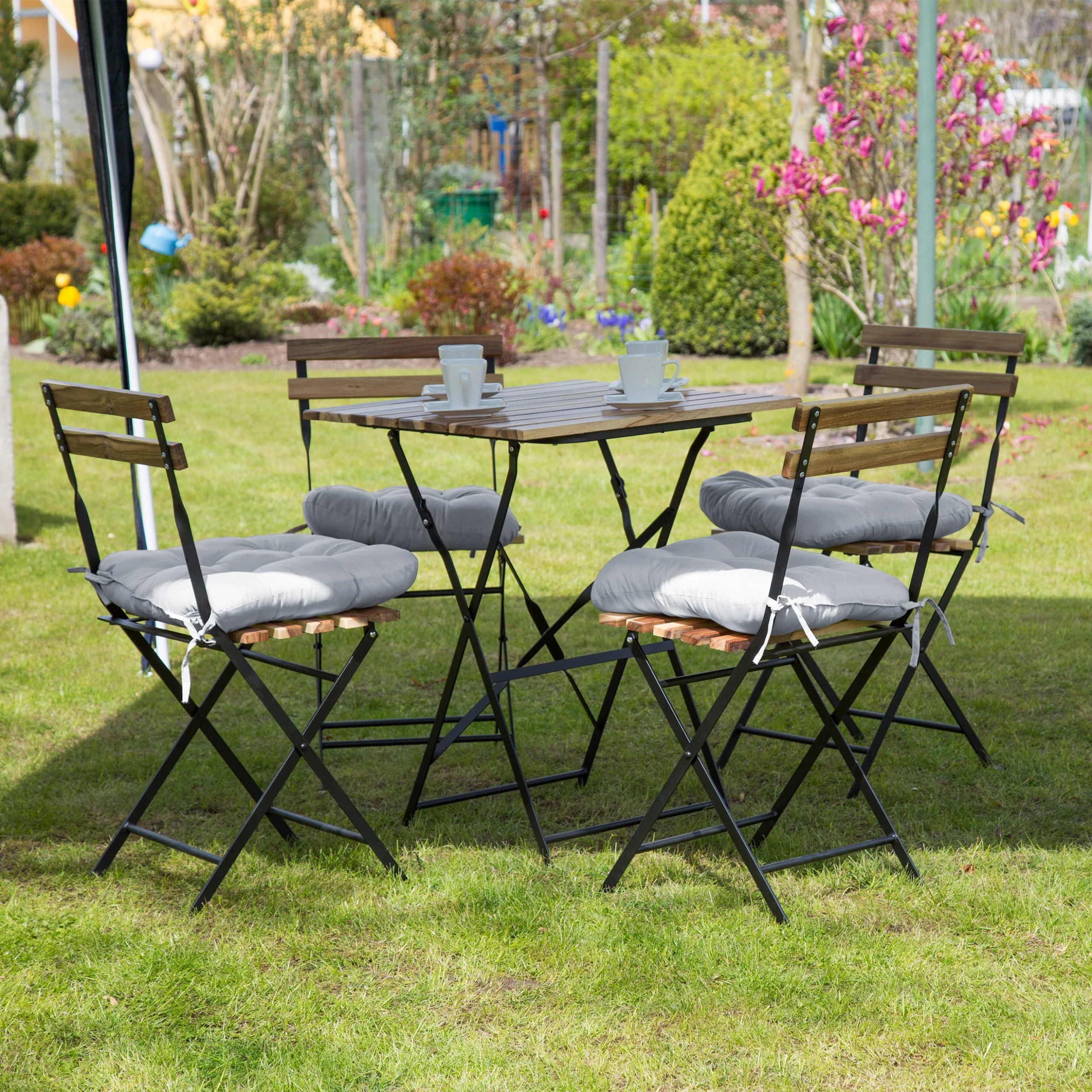 Relaxdays 20x Stuhlkissen In Grau - (B)36 X (T)36 Cm – Bild 2