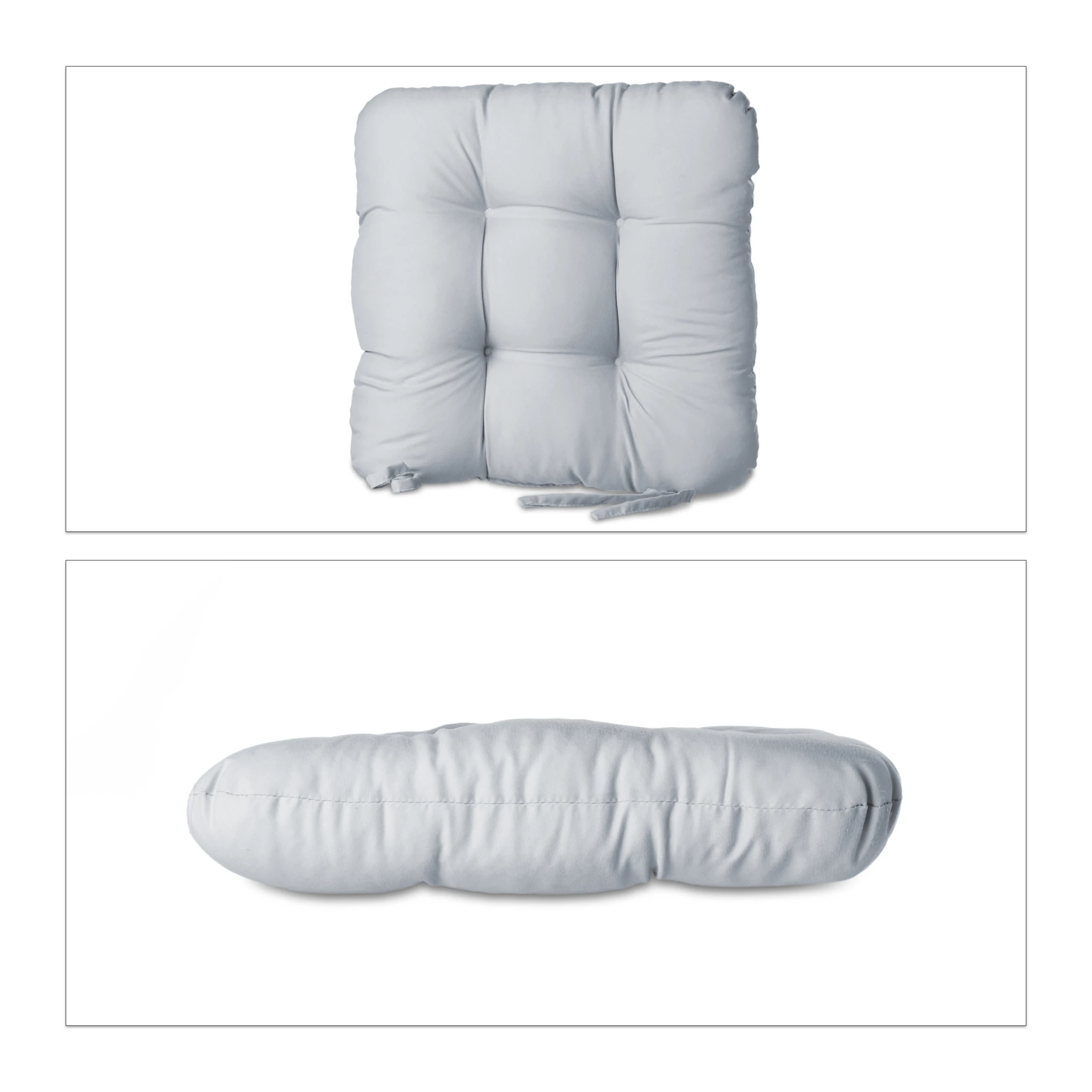 Relaxdays 20x Stuhlkissen In Grau - (B)36 X (T)36 Cm