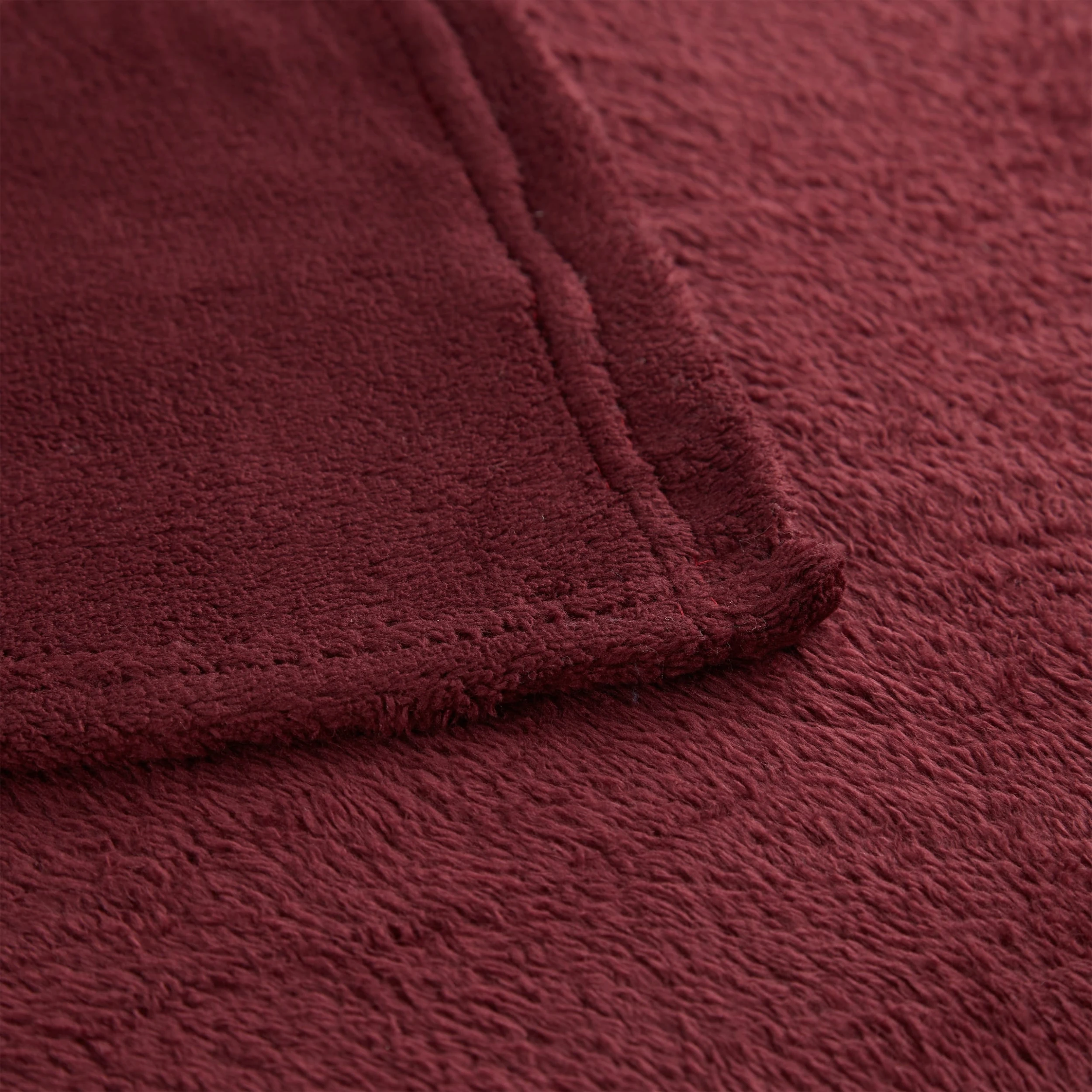 Relaxdays 3x Kuscheldecke In Bordeaux - (B)200 X (T)220 Cm – Bild 4