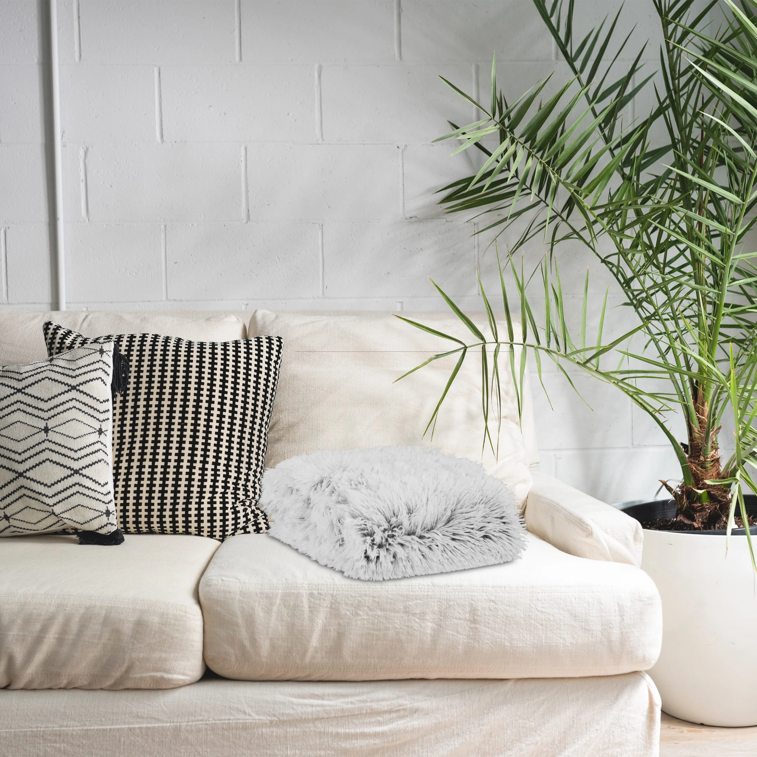 Relaxdays 4 X Felldecke In Weiß/ Grau - 150x200 Cm – Bild 5