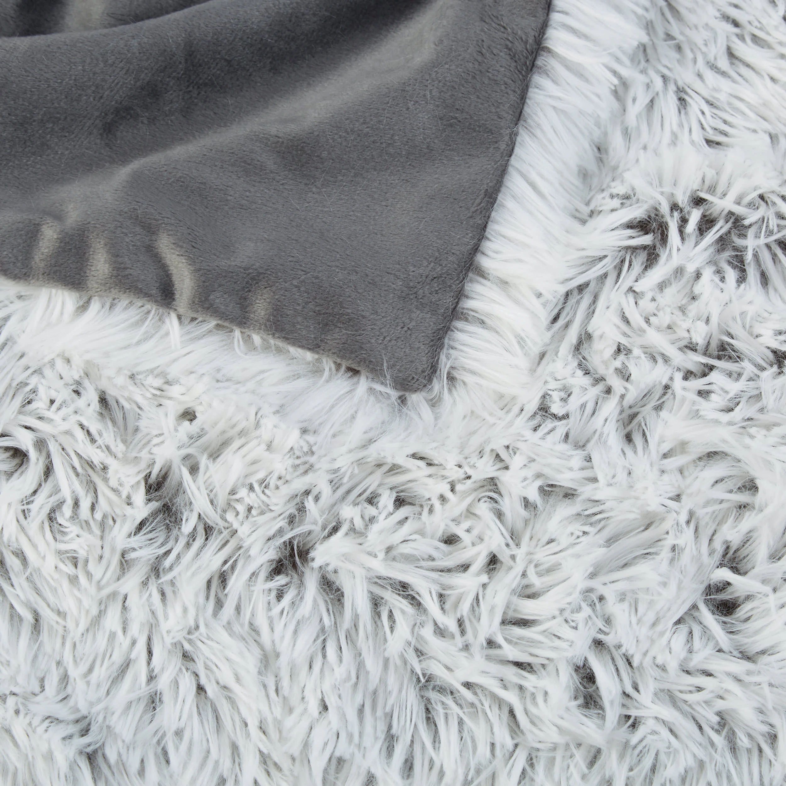 Relaxdays 4 X Felldecke In Weiß/ Grau - 150x200 Cm – Bild 6