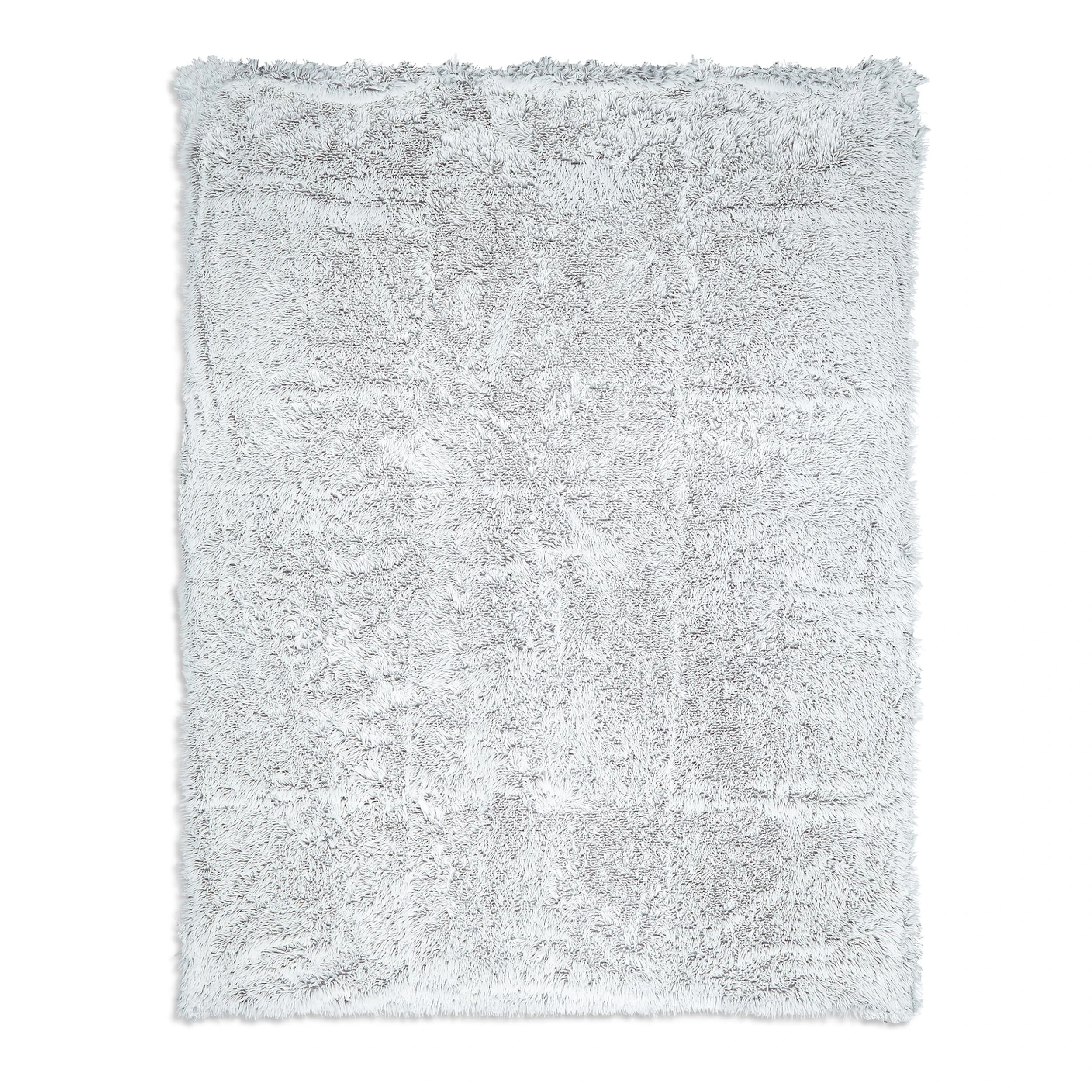 Relaxdays 4 X Felldecke In Weiß/ Grau - 150x200 Cm