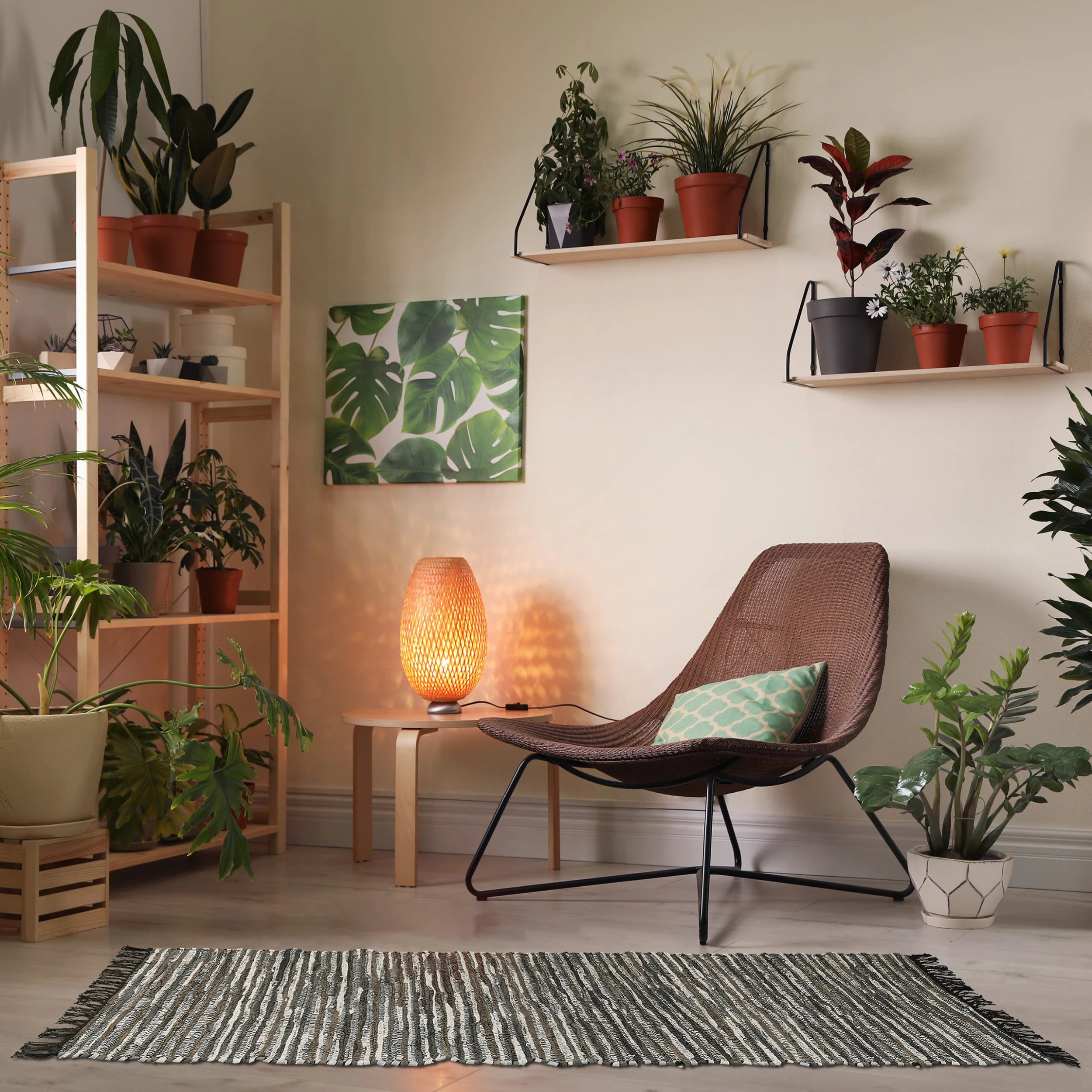 Relaxdays Flickenteppich In Grün/ Beige- 80 X 200 Cm – Bild 2