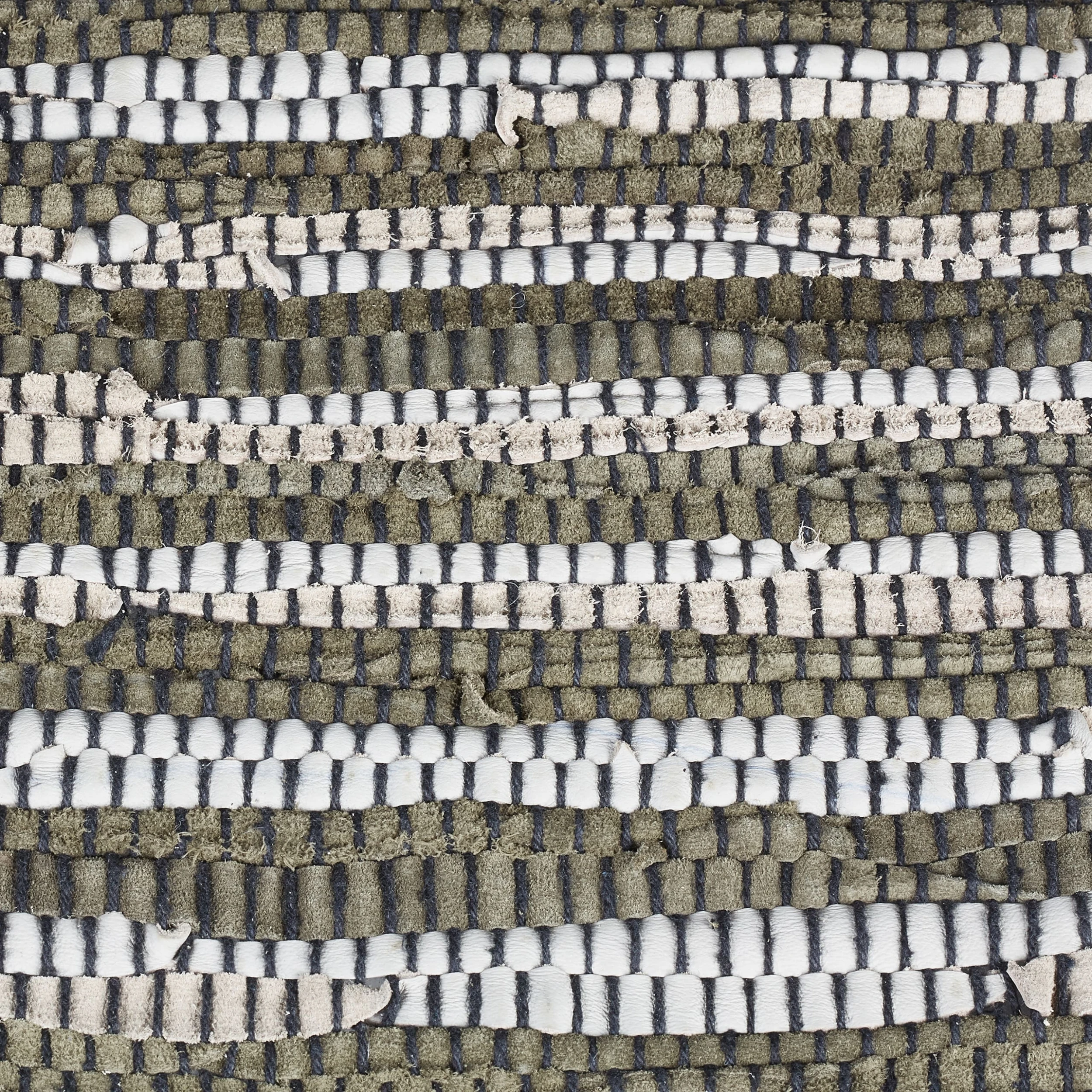 Relaxdays Flickenteppich In Grün/ Beige- 80 X 200 Cm – Bild 7