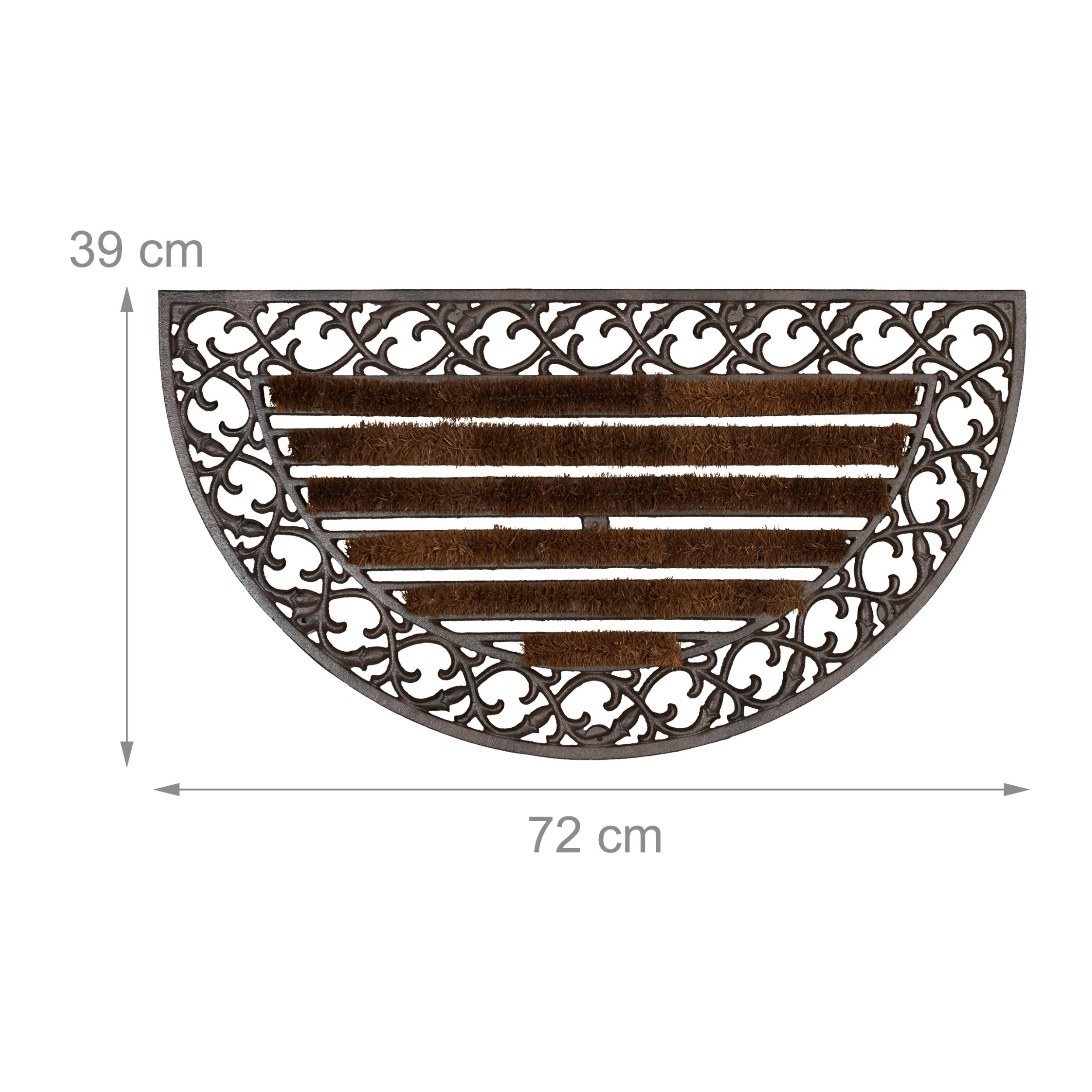 Relaxdays Fußabtreter In Bronze - (B)72 X (T)39 Cm – Bild 4