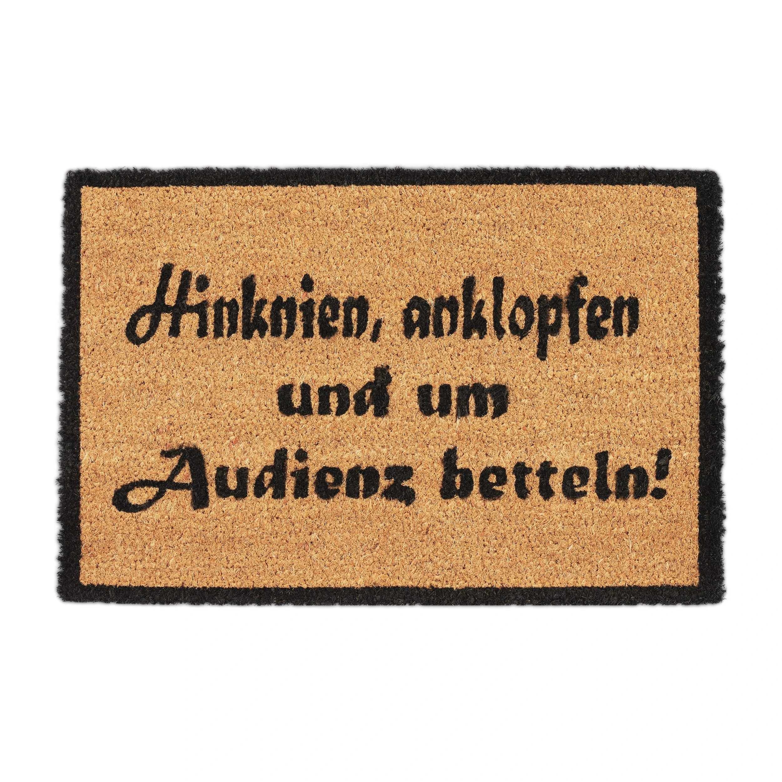 Relaxdays Fußmatte Audienz In Natur/Schwarz - 40 X 60 Cm