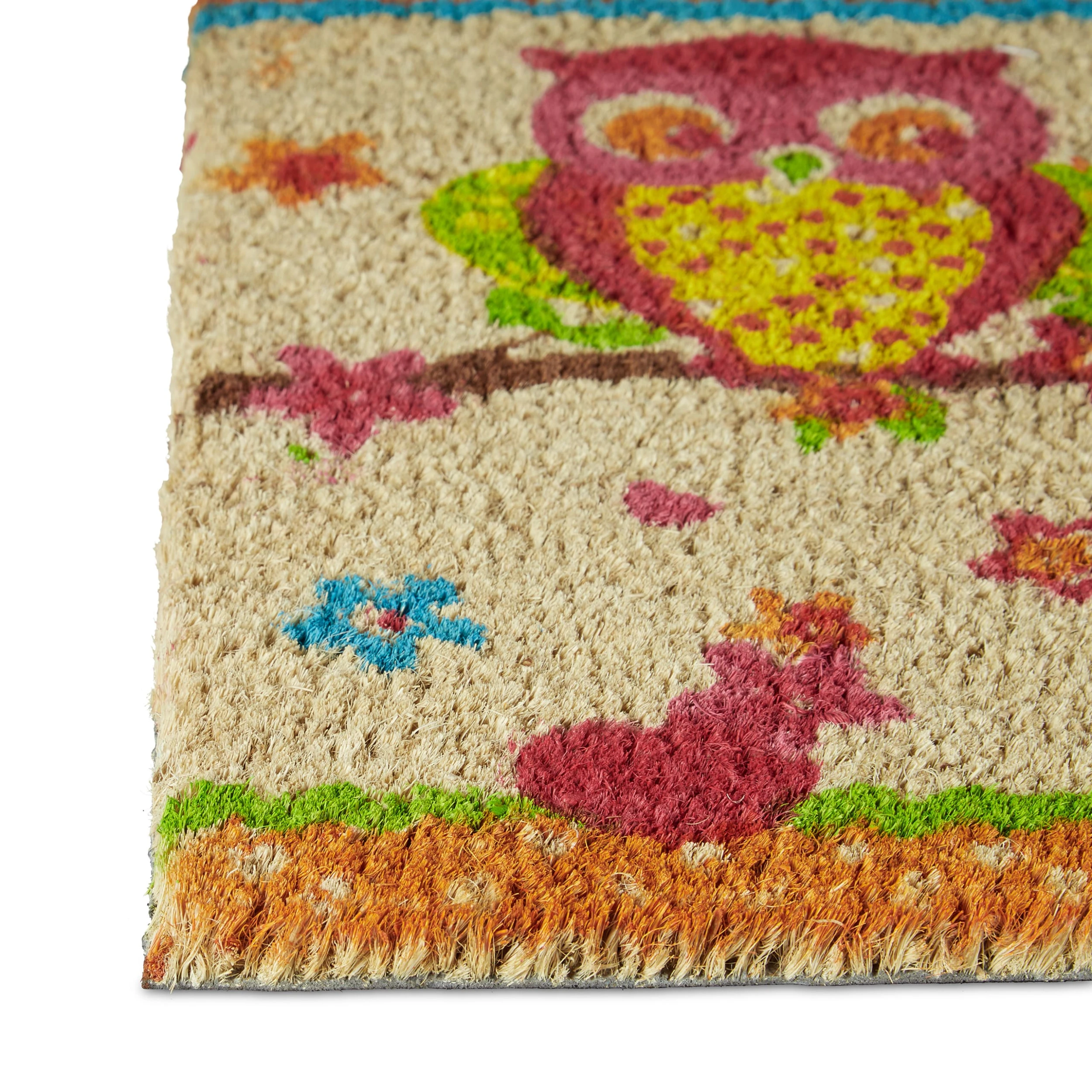 Relaxdays Fußmatte Eulen In Bunt - (B)60 X (T)40 Cm – Bild 5