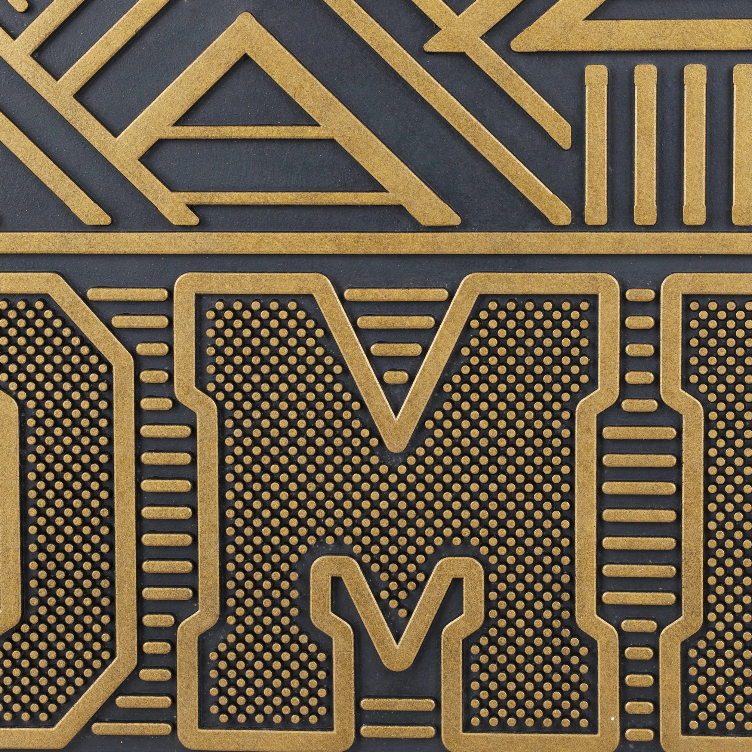 Relaxdays Fußmatte In Gold/ Schwarz - (B)75 X (T)45 Cm – Bild 6