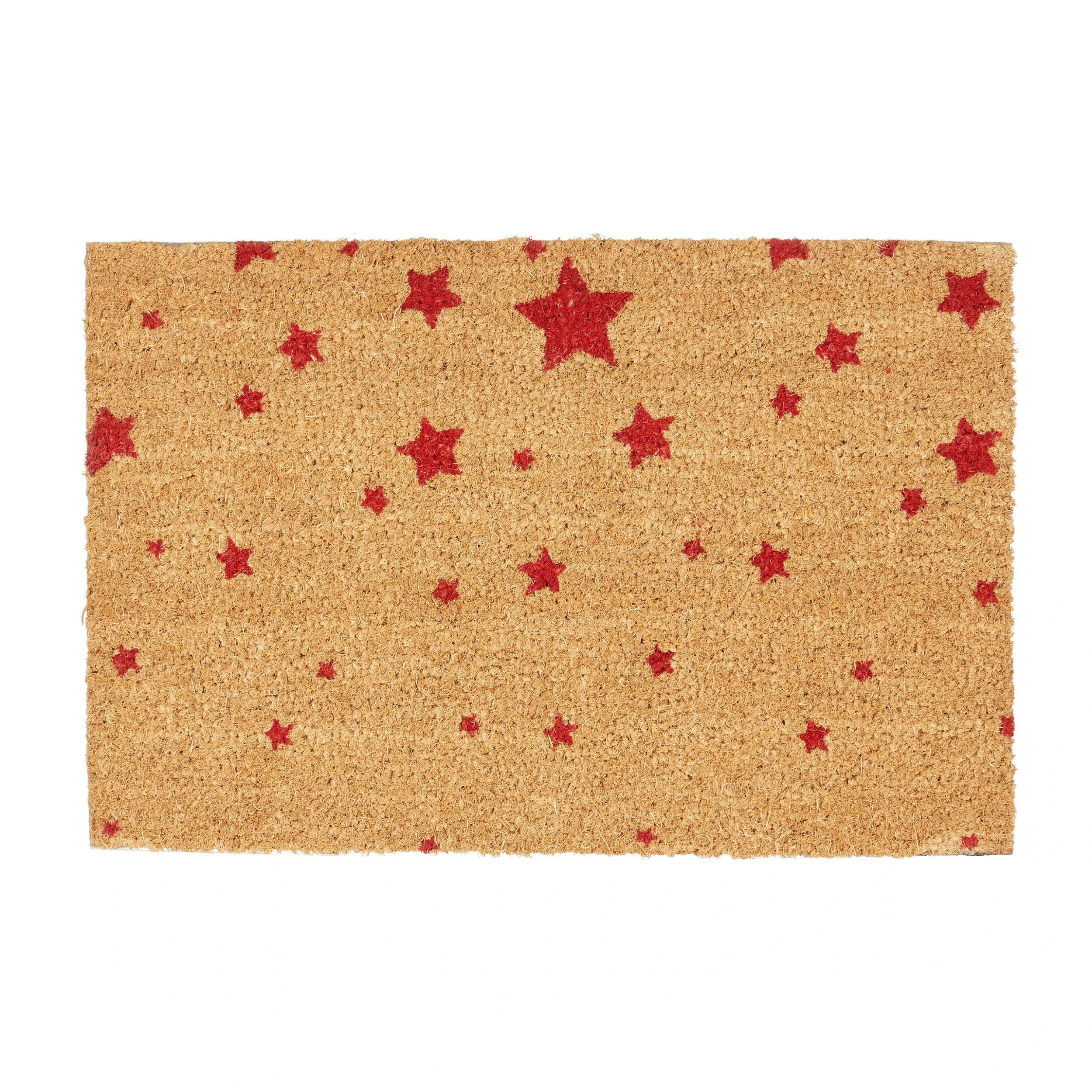 Relaxdays Fußmatte Sterne In Rot - (B)60 X (T)40 Cm