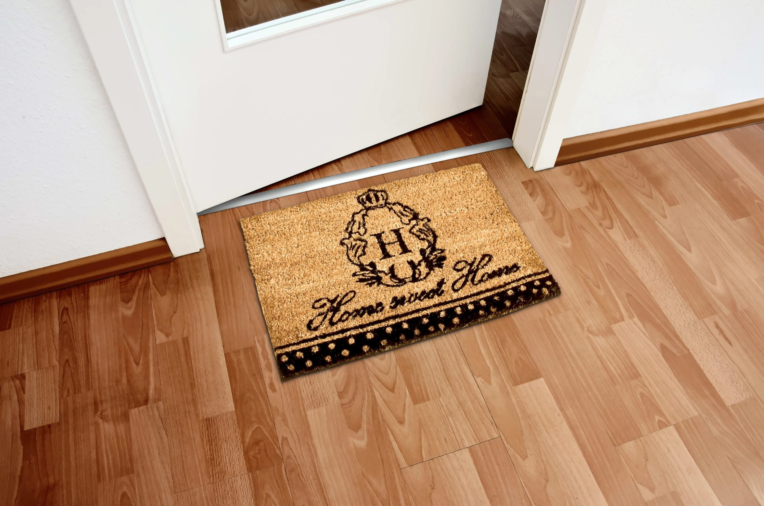 Relaxdays Fußmatte Sweet Home In Braun - (B)60 X (T)40 Cm – Bild 2