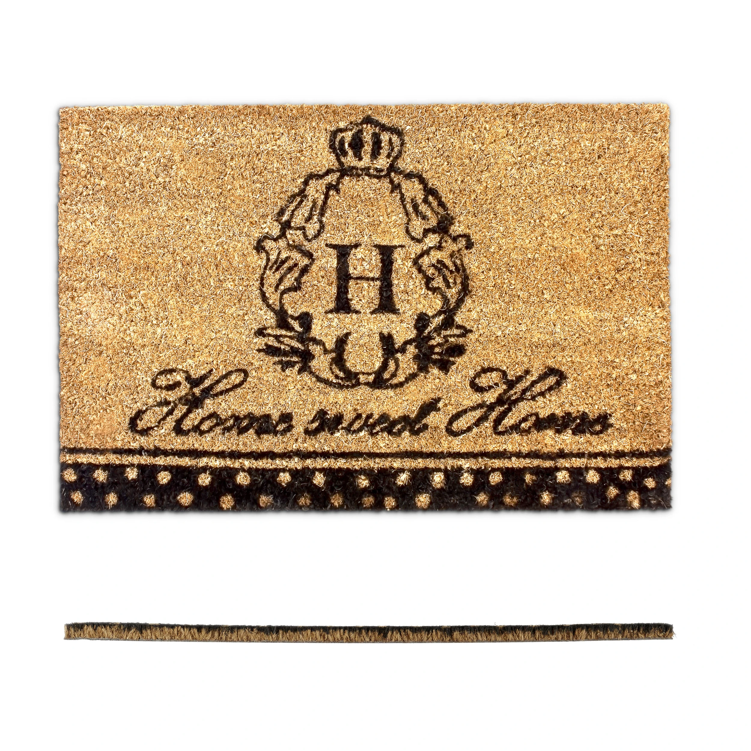 Relaxdays Fußmatte Sweet Home In Braun - (B)60 X (T)40 Cm