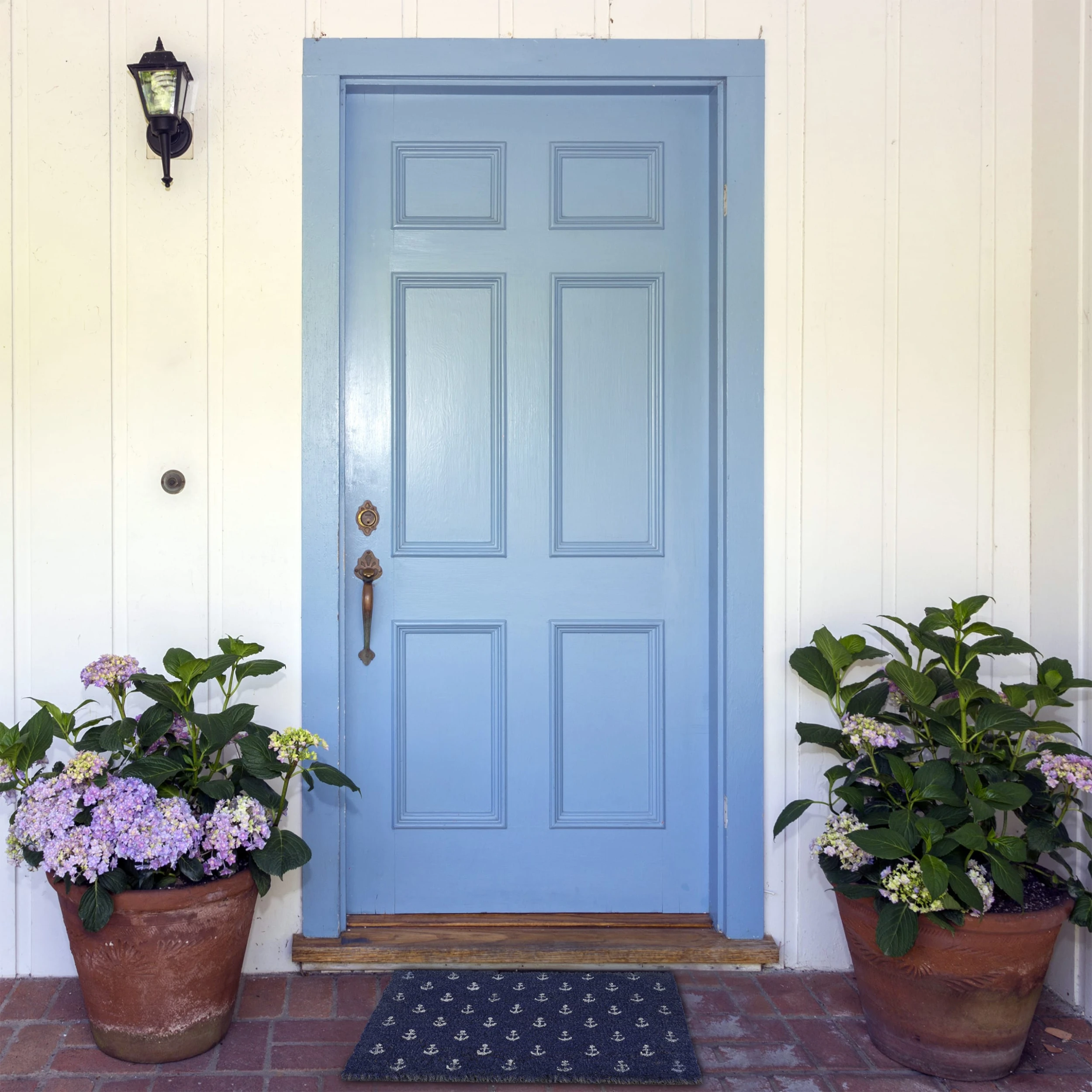 Relaxdays Kokosfußmatte "Anker" In Blau/ Weiß - 40 X 60 Cm – Bild 5