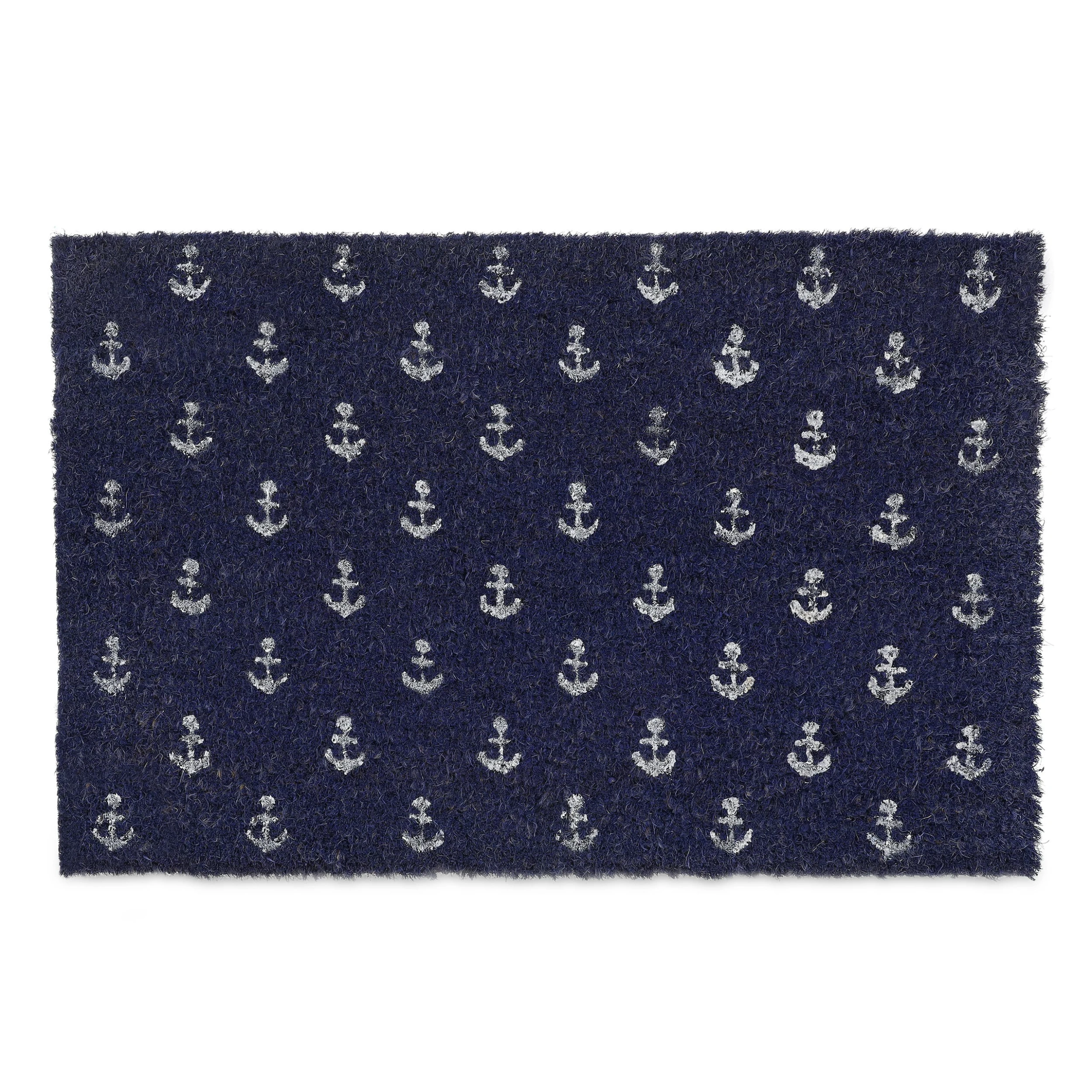 Relaxdays Kokosfußmatte "Anker" In Blau/ Weiß - 40 X 60 Cm – Bild 8