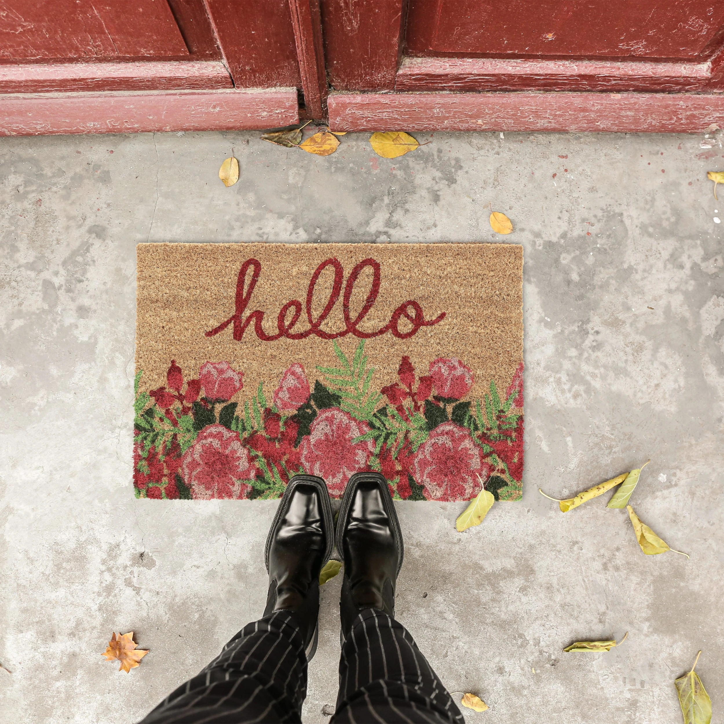 Relaxdays Kokosfußmatte "Hello" In Bunt - 40 X 60 Cm – Bild 5