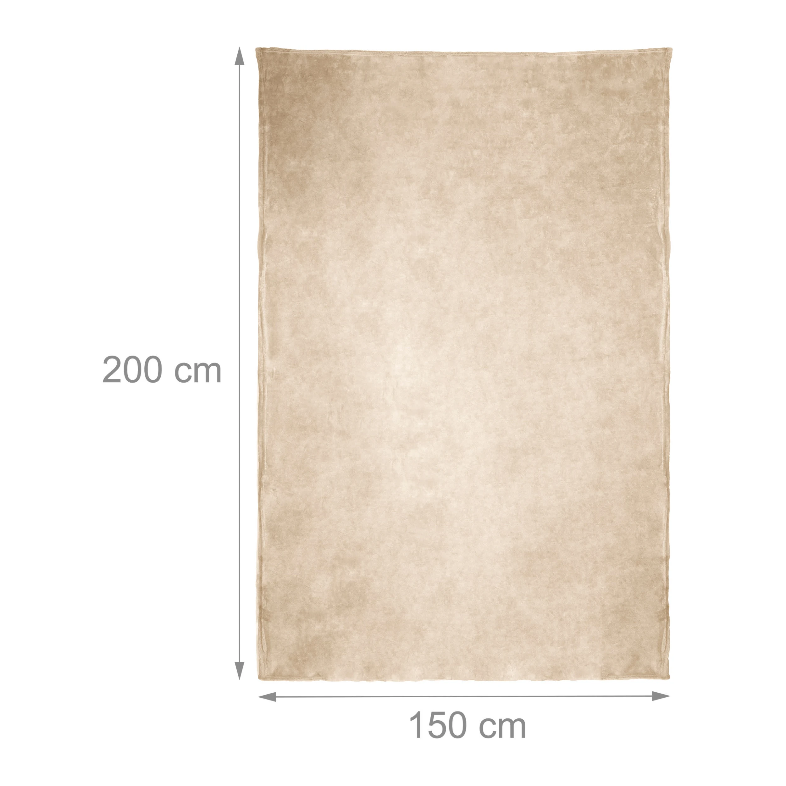Relaxdays Kuscheldecke In Beige - (B)150 X (T)200 Cm – Bild 4