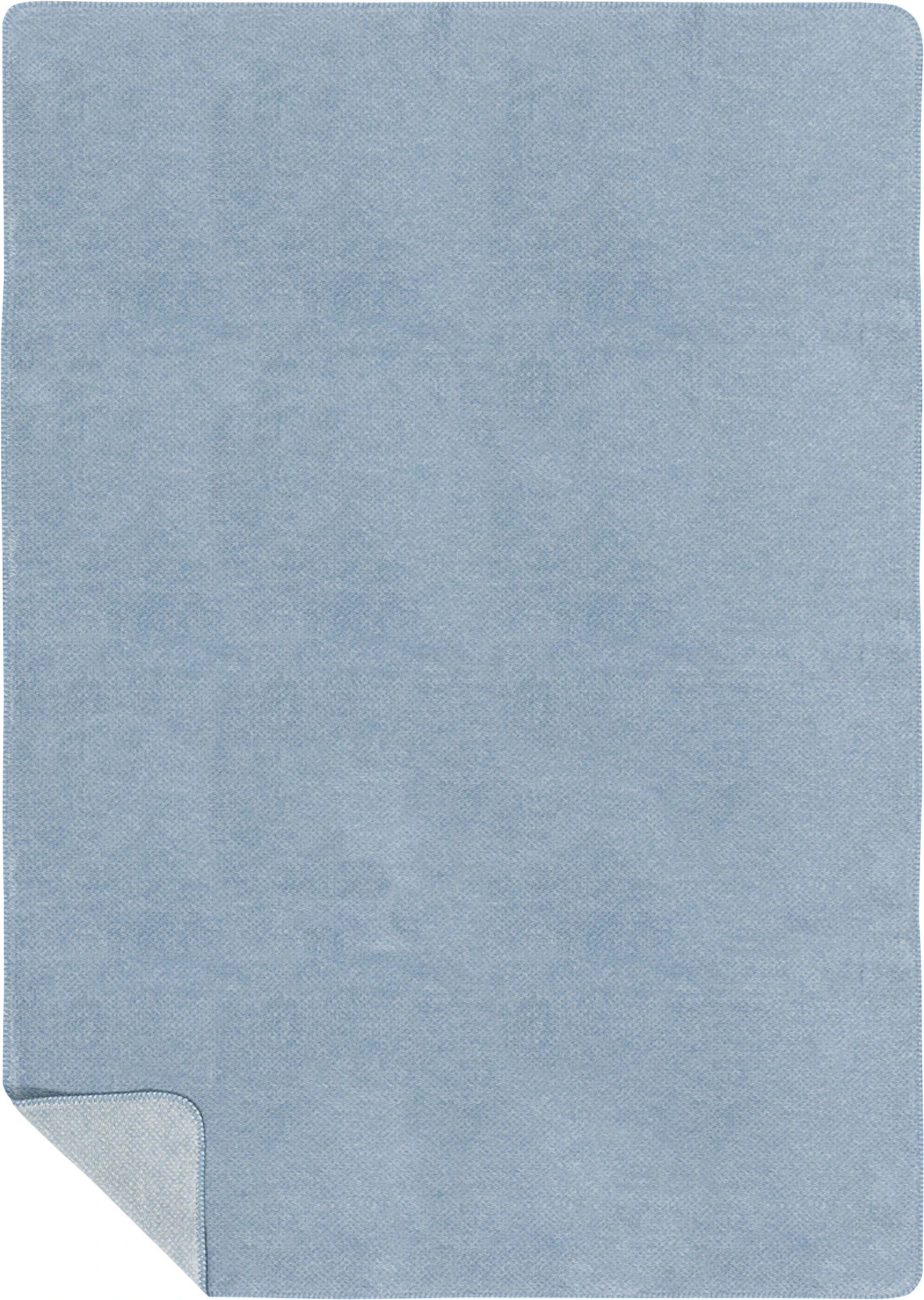 Richter Textilien Bio Wohndecke In Hellblau