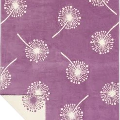 Richter Textilien Bio Wohndecke In Violett