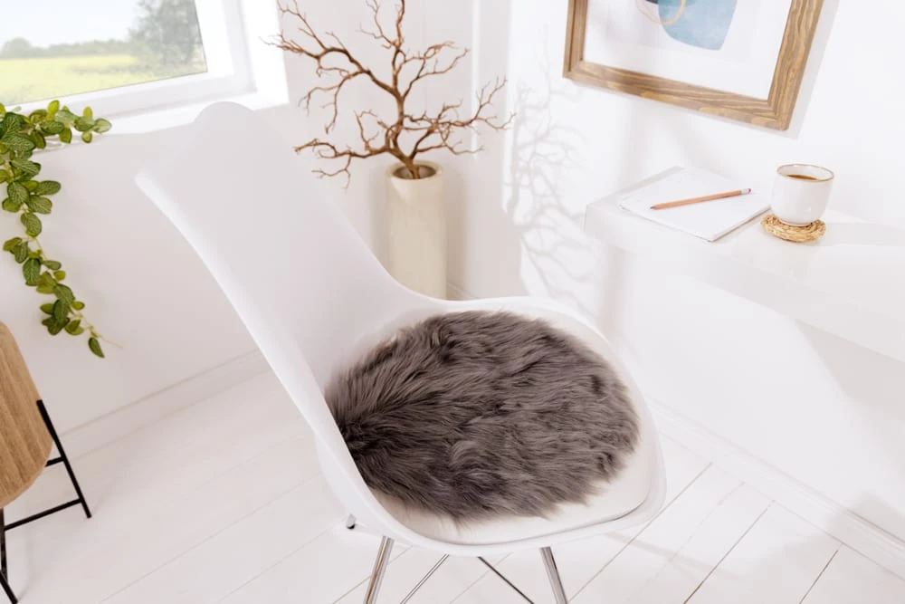 Riess-ambiente.de Kunstfell DOLLY In Grau - 34 X 34cm – Bild 3