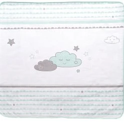 Roba Babydecke Happy Cloud, Mint/ Taupe, 80 X 80 Cm