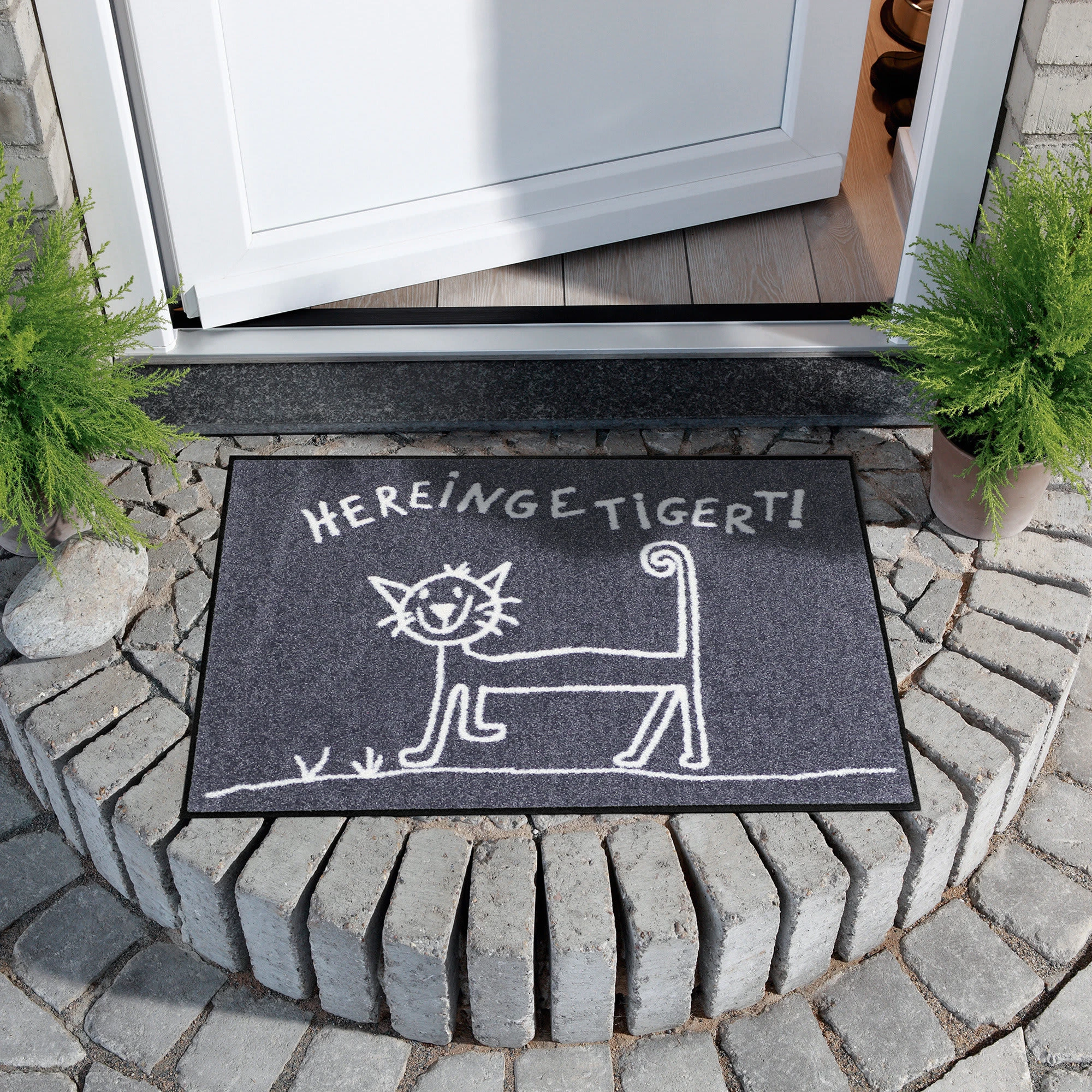 Salonloewe Fußmatte In Anthrazit – Bild 2