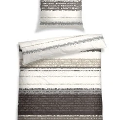 Schiesser Bettwäsche-Set Antek In Creme Und Braun