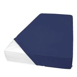 Schiesser Premium Jersey Spannbettlaken In Marine