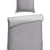 Schiesser Renforcé Bettwäsche Pure Elegance Mabel In Grau-weiß Gemustert