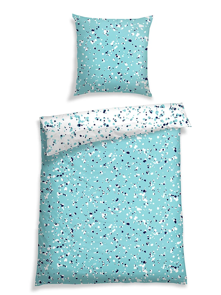 Schiesser Renforcé-Bettwäsche-Set "Jackson" In Türkis