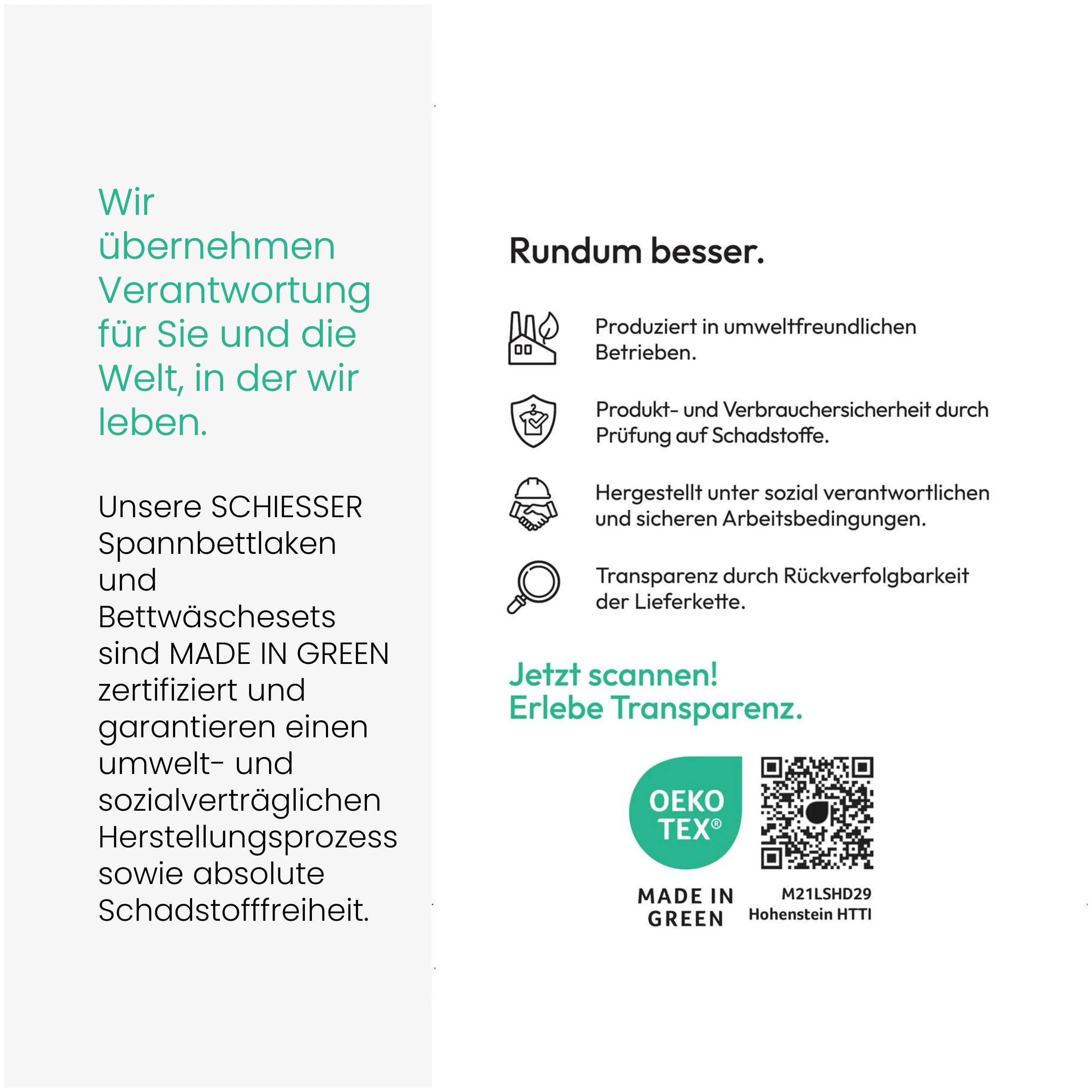 Schiesser Spannbettlaken Elli Für Hohe Matratzen Und Boxspringbetten In Hellgrau – Bild 5