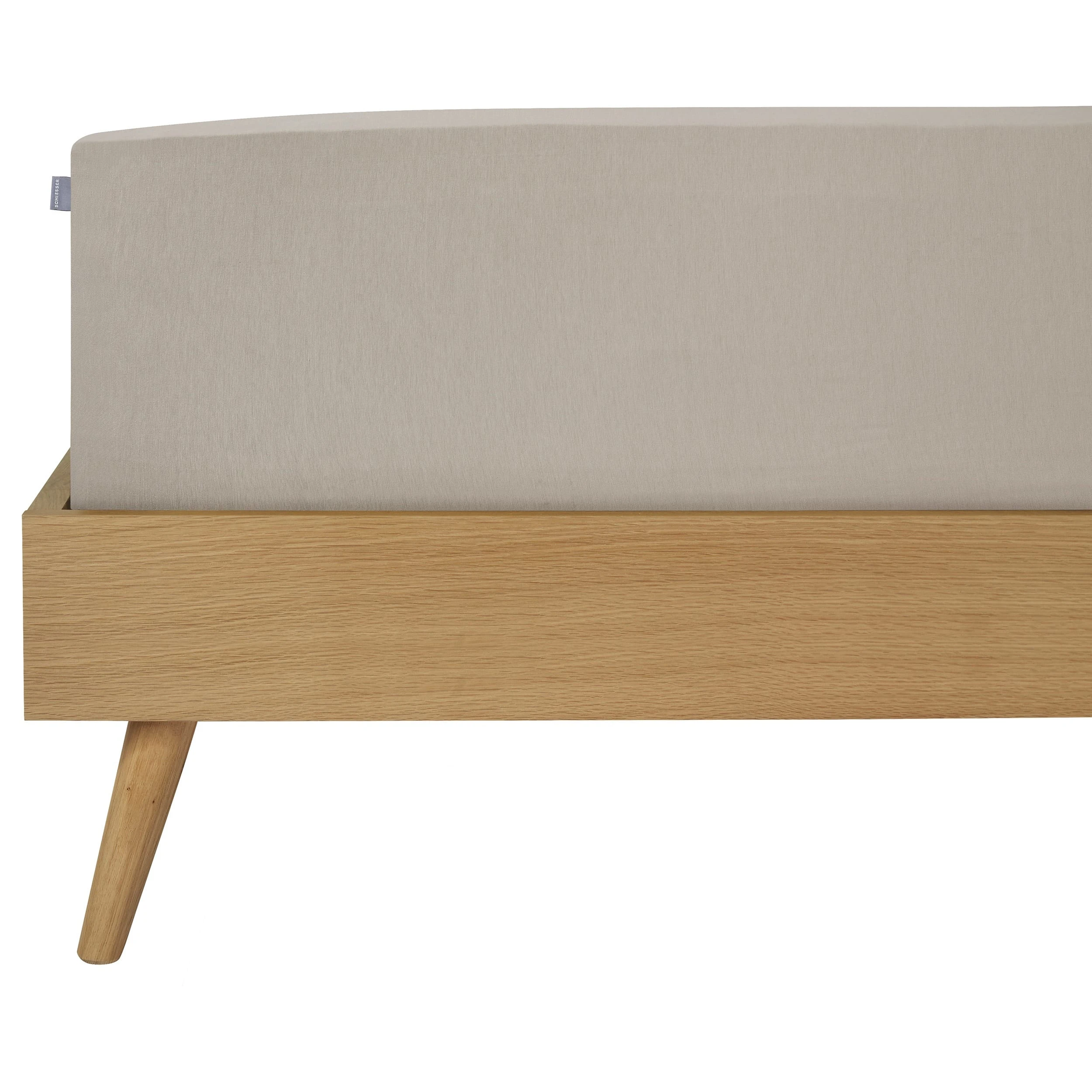 Schiesser Spannbettlaken Elli Für Hohe Matratzen Und Boxspringbetten In Hellgrau