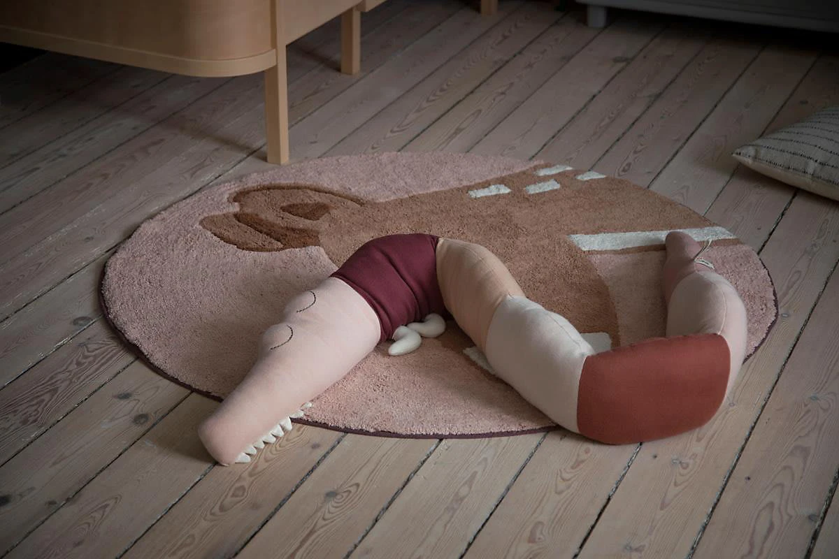 Sebra Teppich, Gewebt, Twilight Der Hirsch, Dreamy Rose, Ø 120 Cm – Bild 3