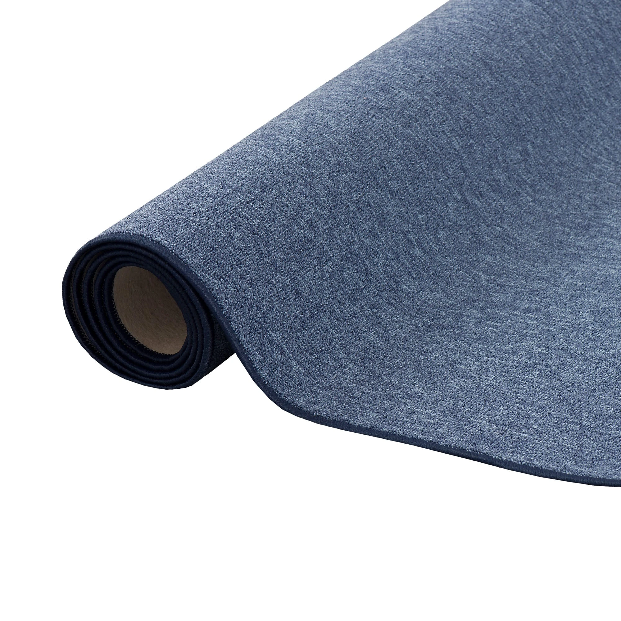 Snapstyle Feinschlingen Velour Teppich Strong In Dunkelblau – Bild 4