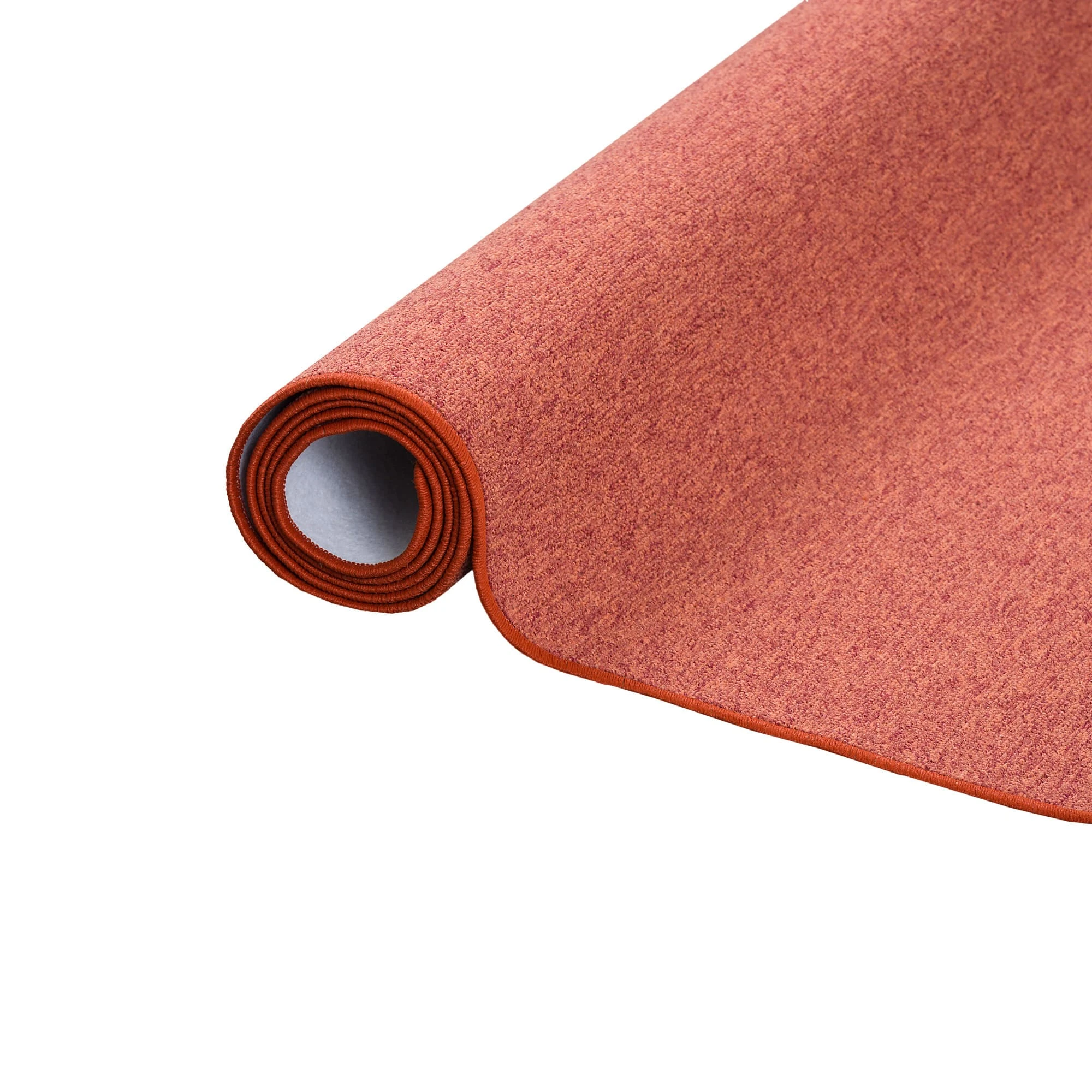 Snapstyle Feinschlingen Velour Teppich Strong In Terracotta – Bild 4