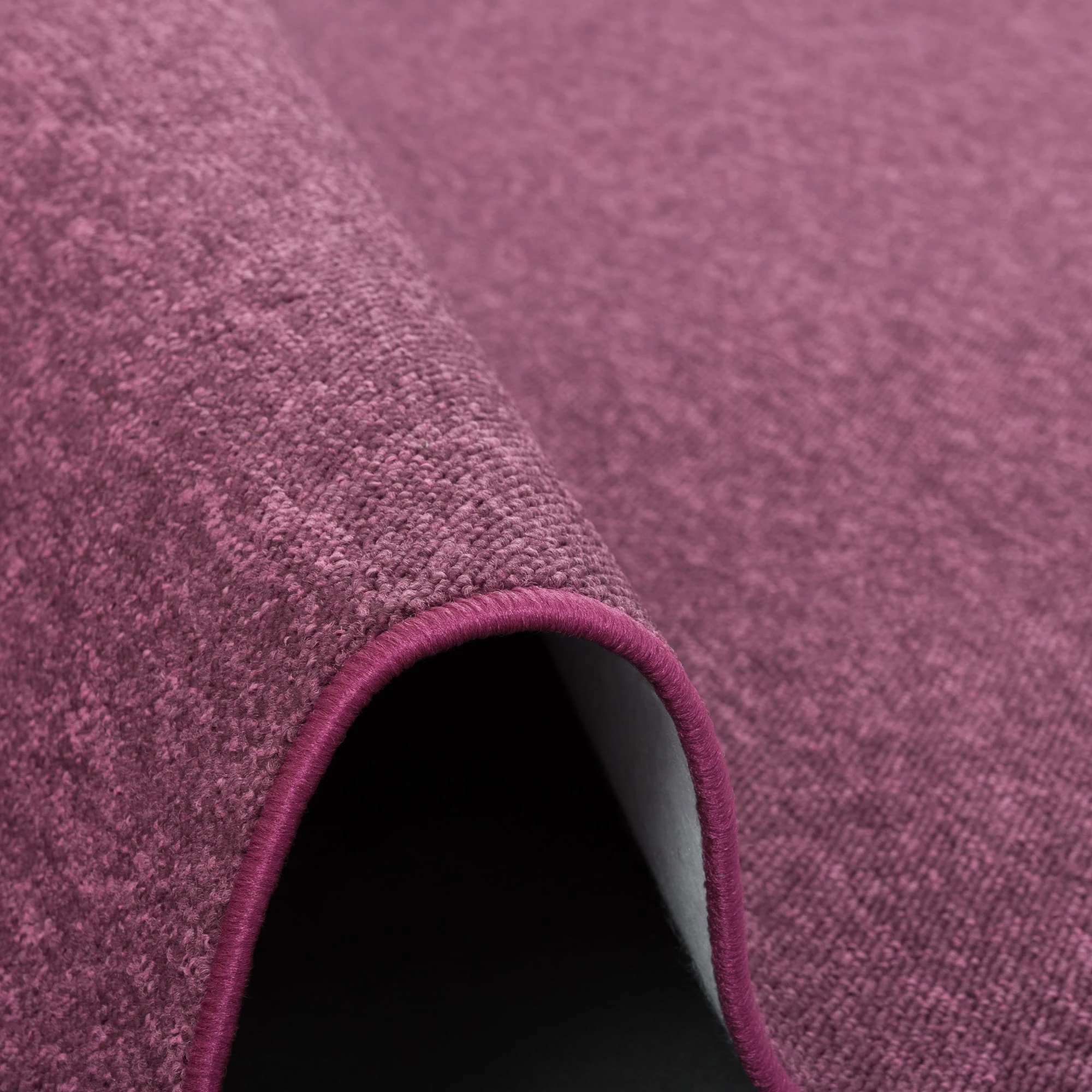 Snapstyle Feinschlingen Velour Teppich Strong Rund In Lila â Bild 3