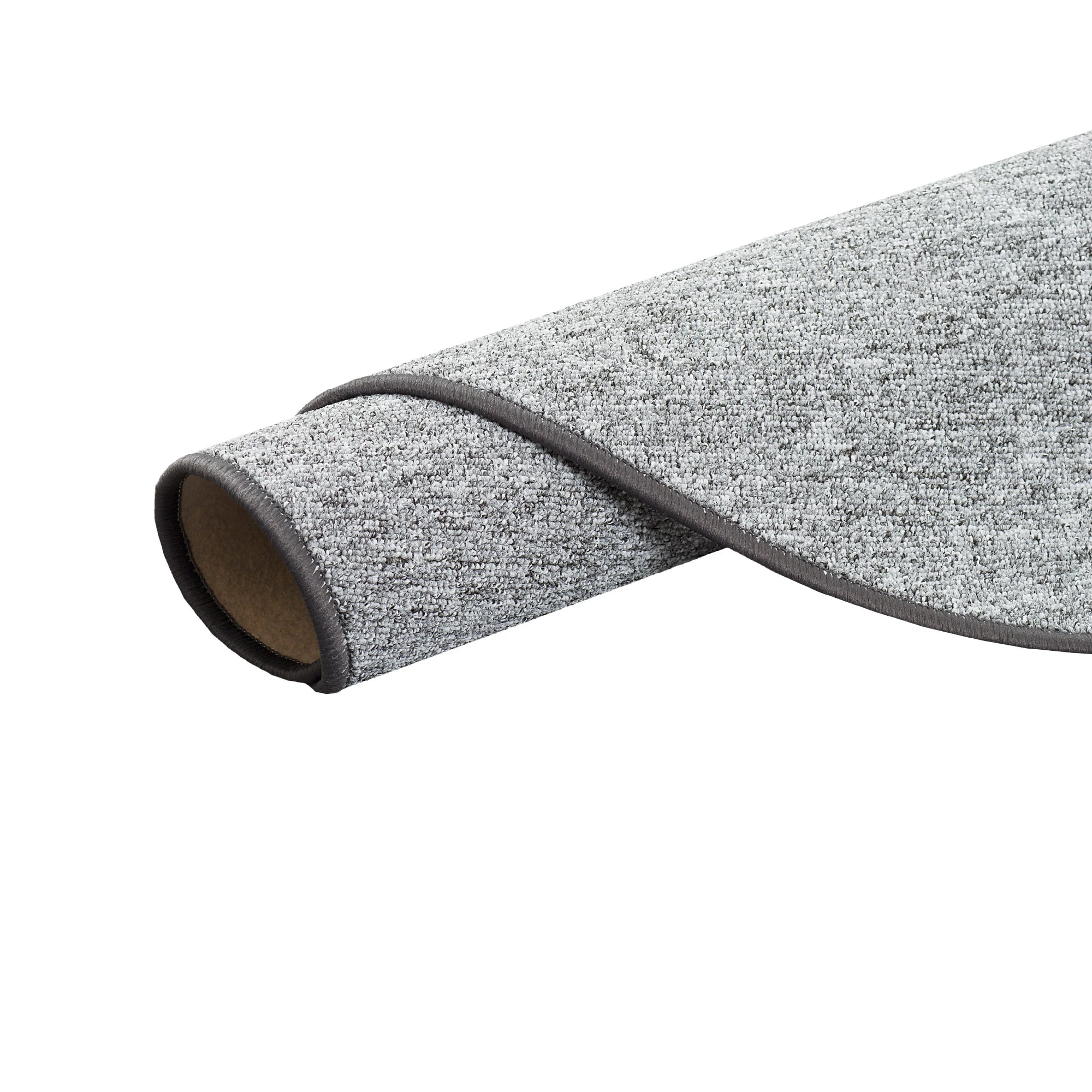 Snapstyle Feinschlingen Velour Teppich Strong Rund In Silbergrau – Bild 3