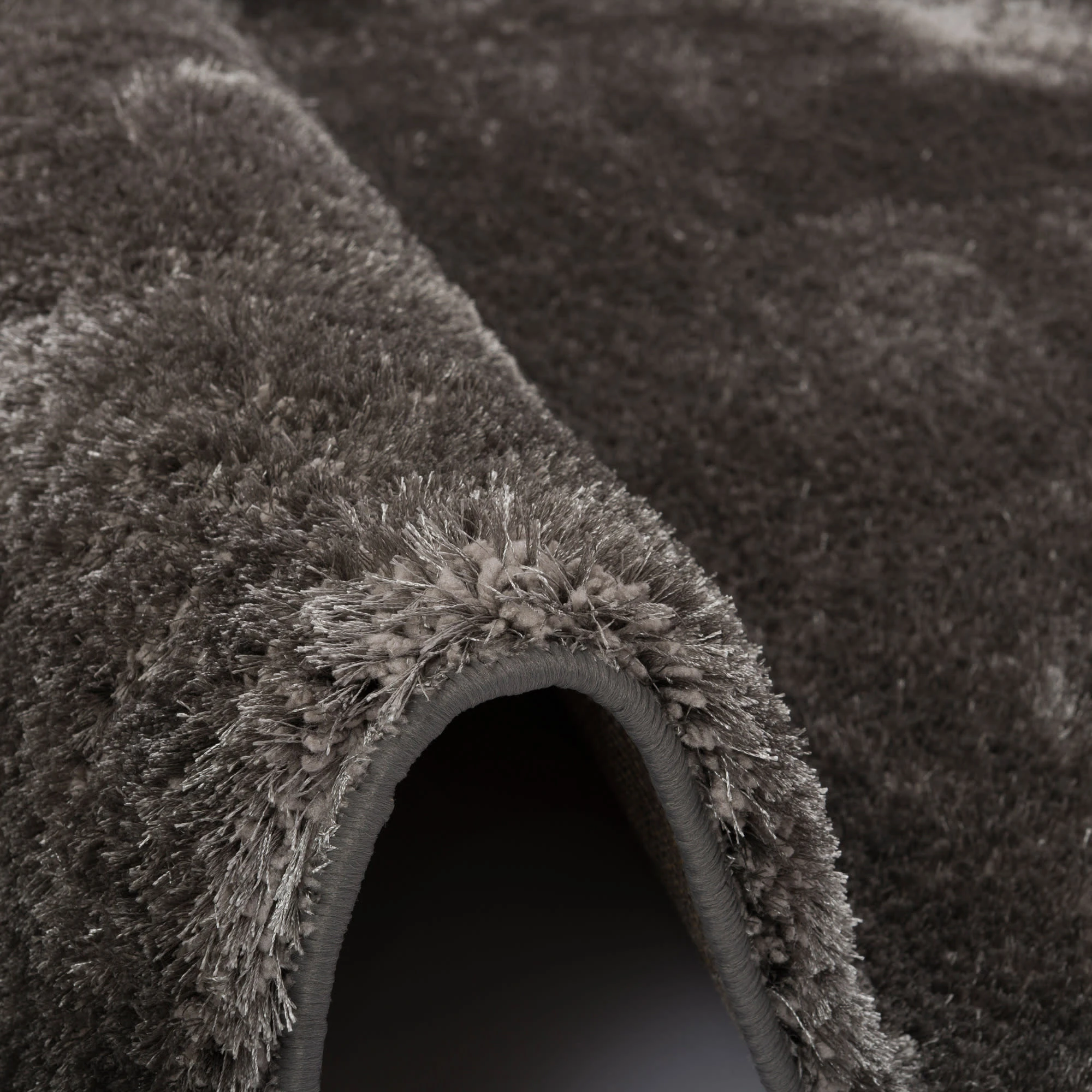 Snapstyle Hochflor Shaggy Teppich Luxus Feeling Mix In Silber – Bild 3