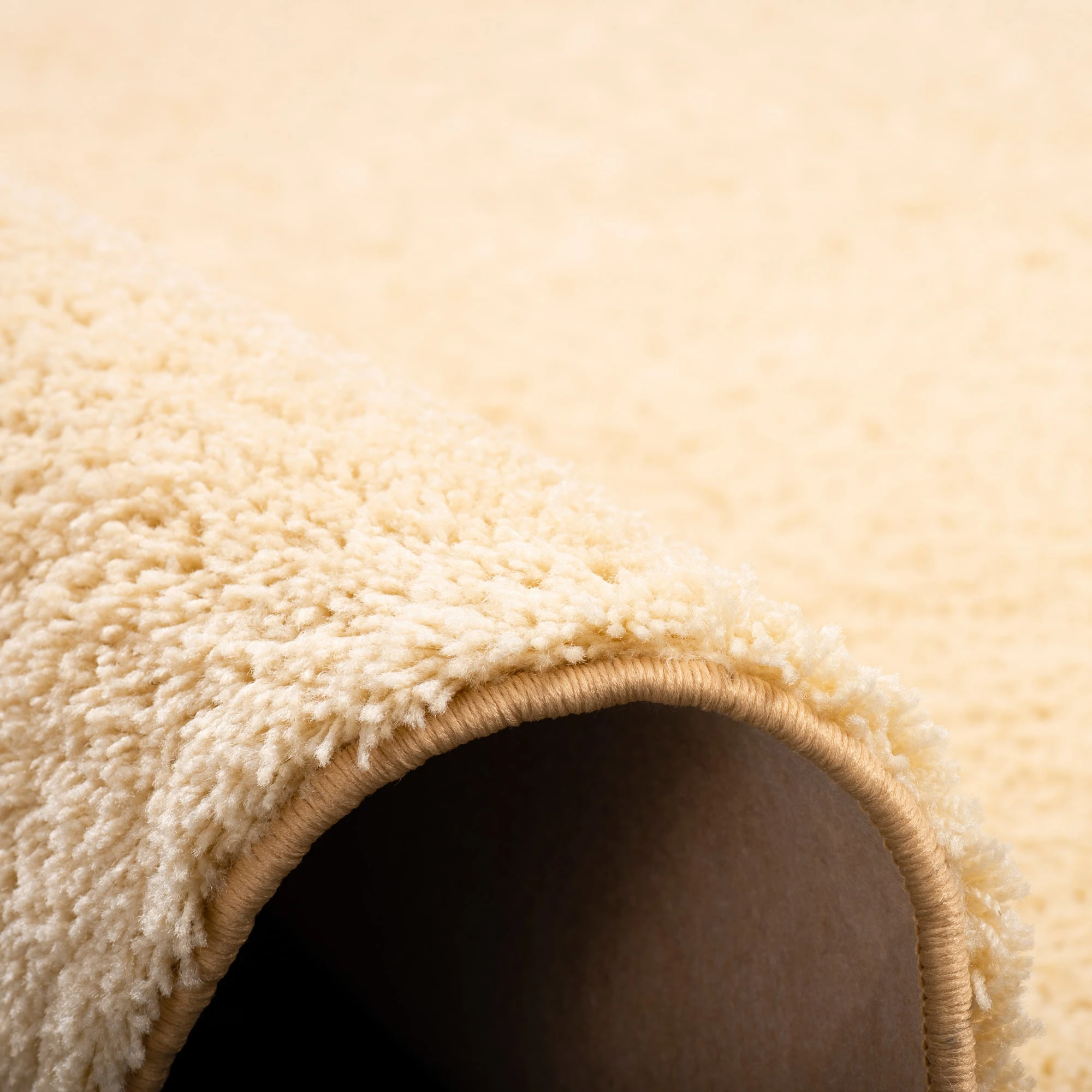 Snapstyle Hochflor Shaggy Teppich Palace Rund In Natur – Bild 3