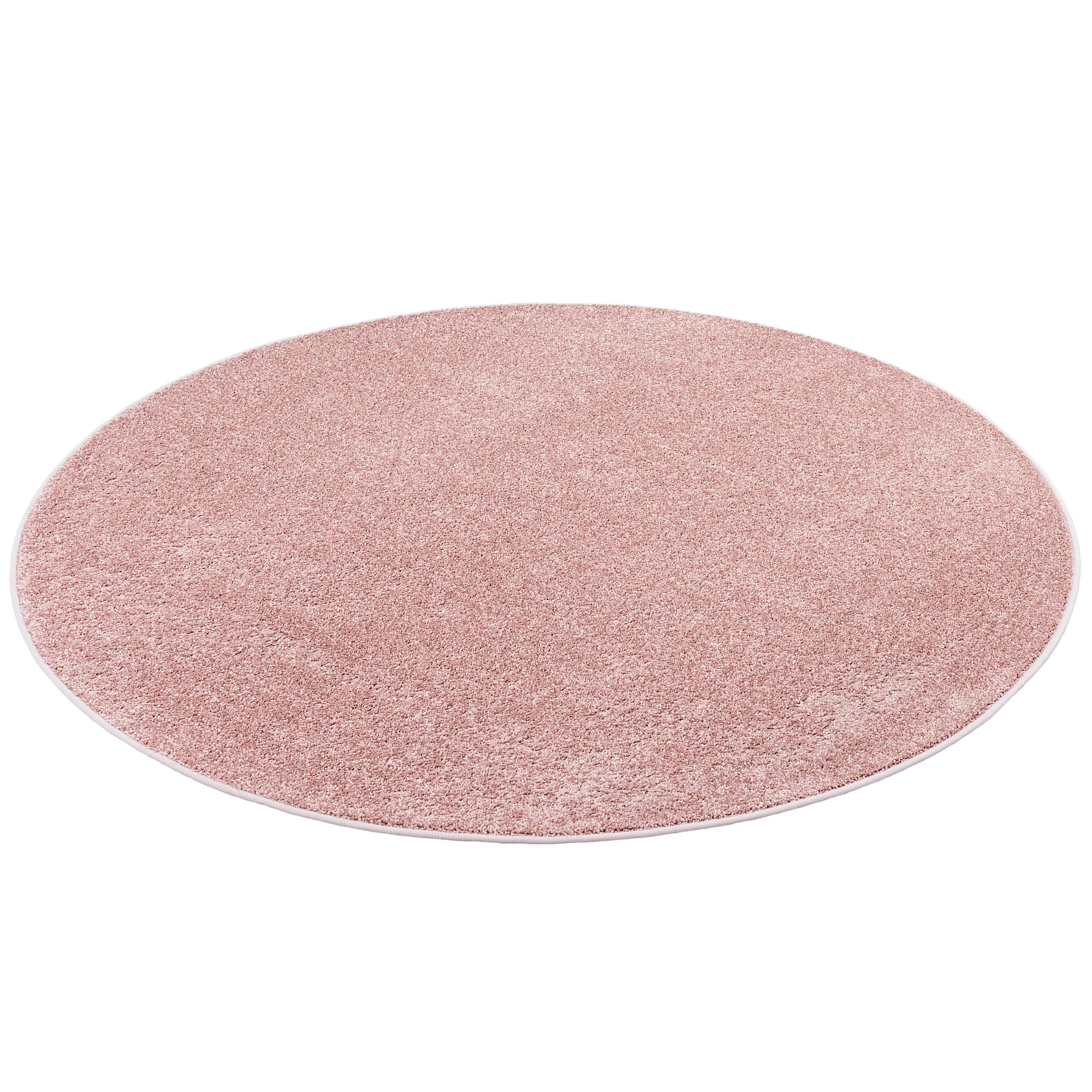 Snapstyle Hochflor Velours Teppich Luna Rund In Rosa – Bild 2
