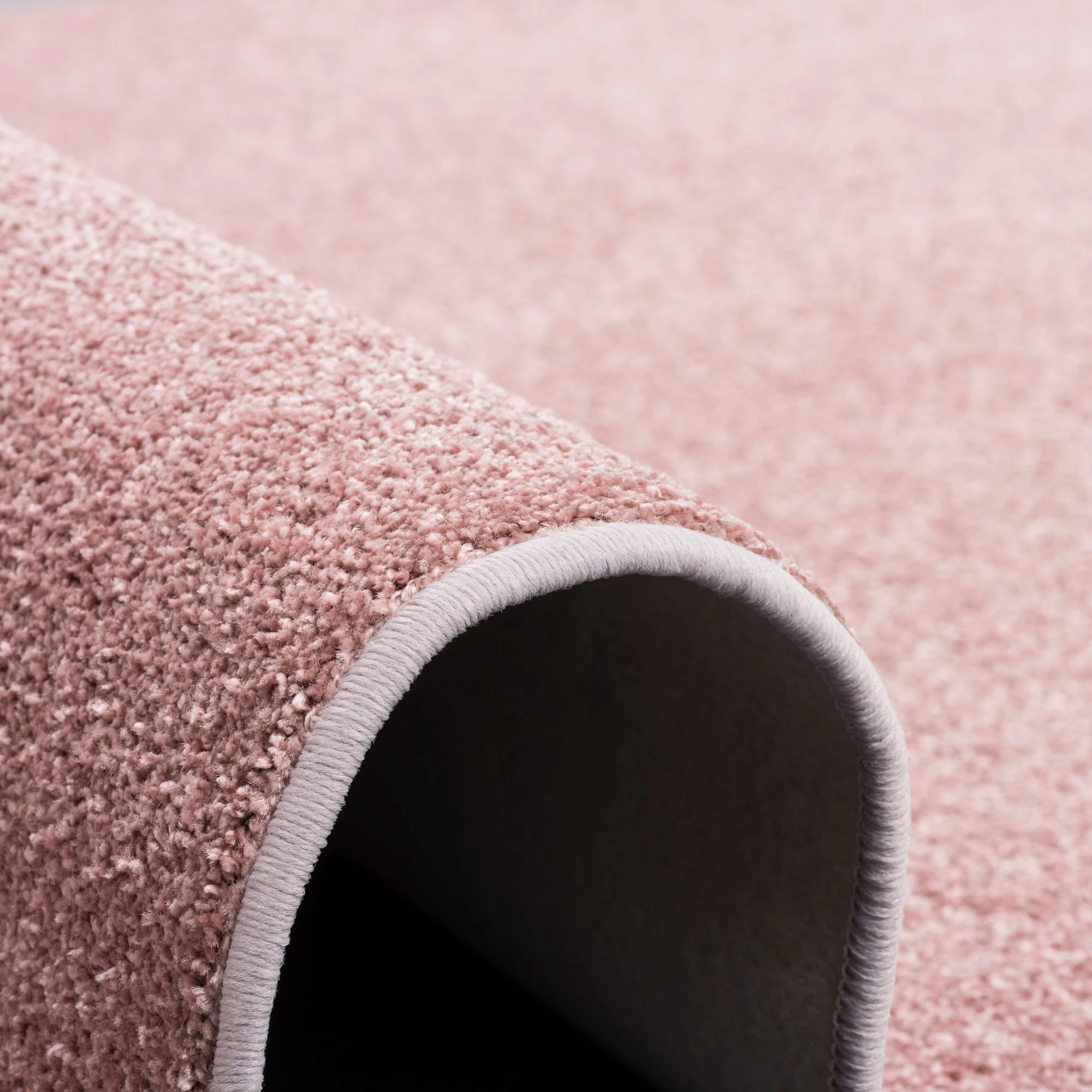 Snapstyle Hochflor Velours Teppich Luna Rund In Rosa – Bild 3