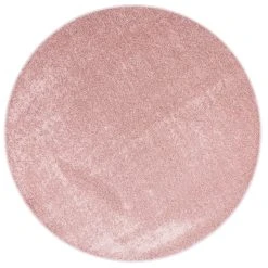 Snapstyle Hochflor Velours Teppich Luna Rund In Rosa