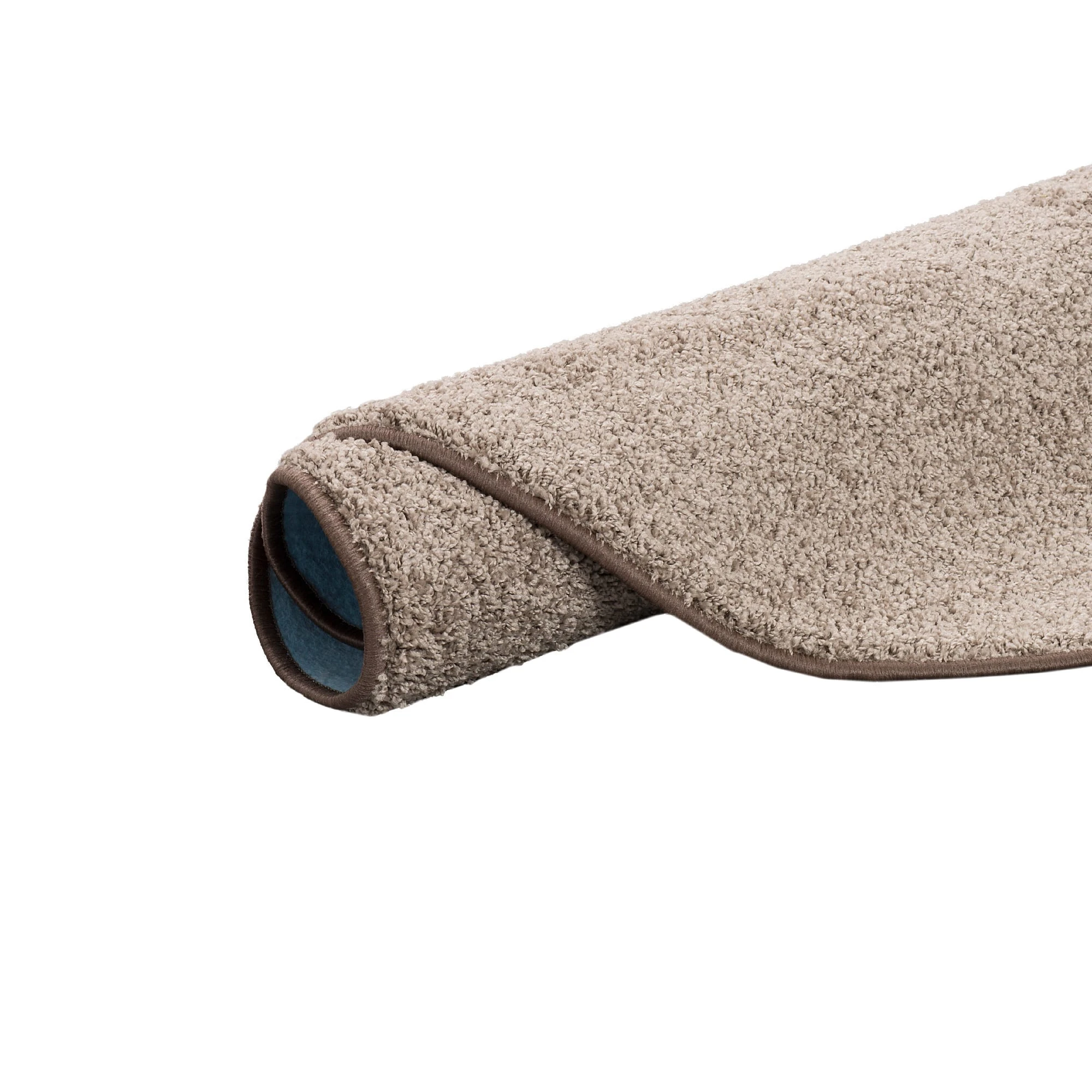 Snapstyle Hochflor Velours Teppich Mona Rund In Taupe – Bild 3