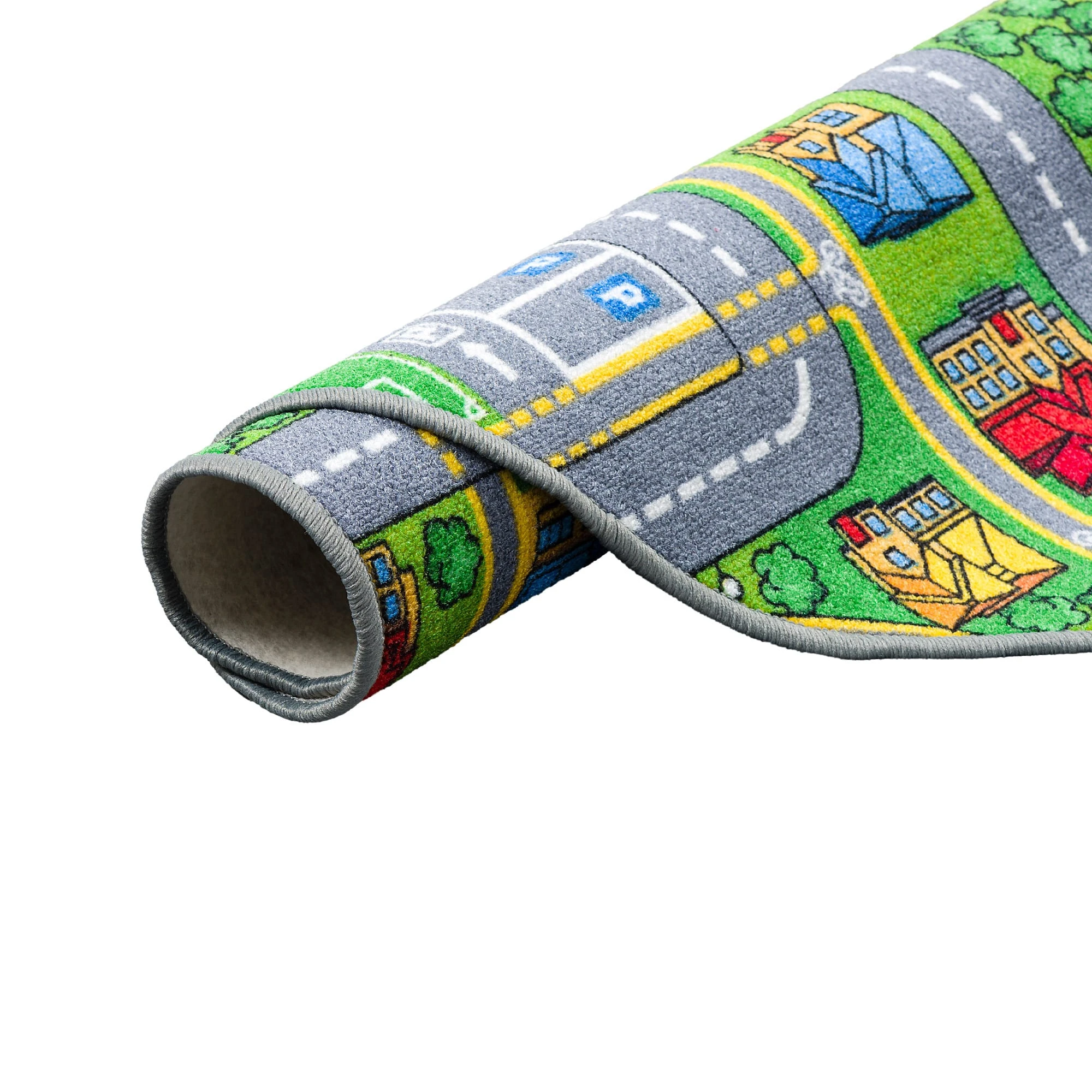 Snapstyle Kinder Spiel Teppich Abenteuerland Bunt Rund In Bunt – Bild 4