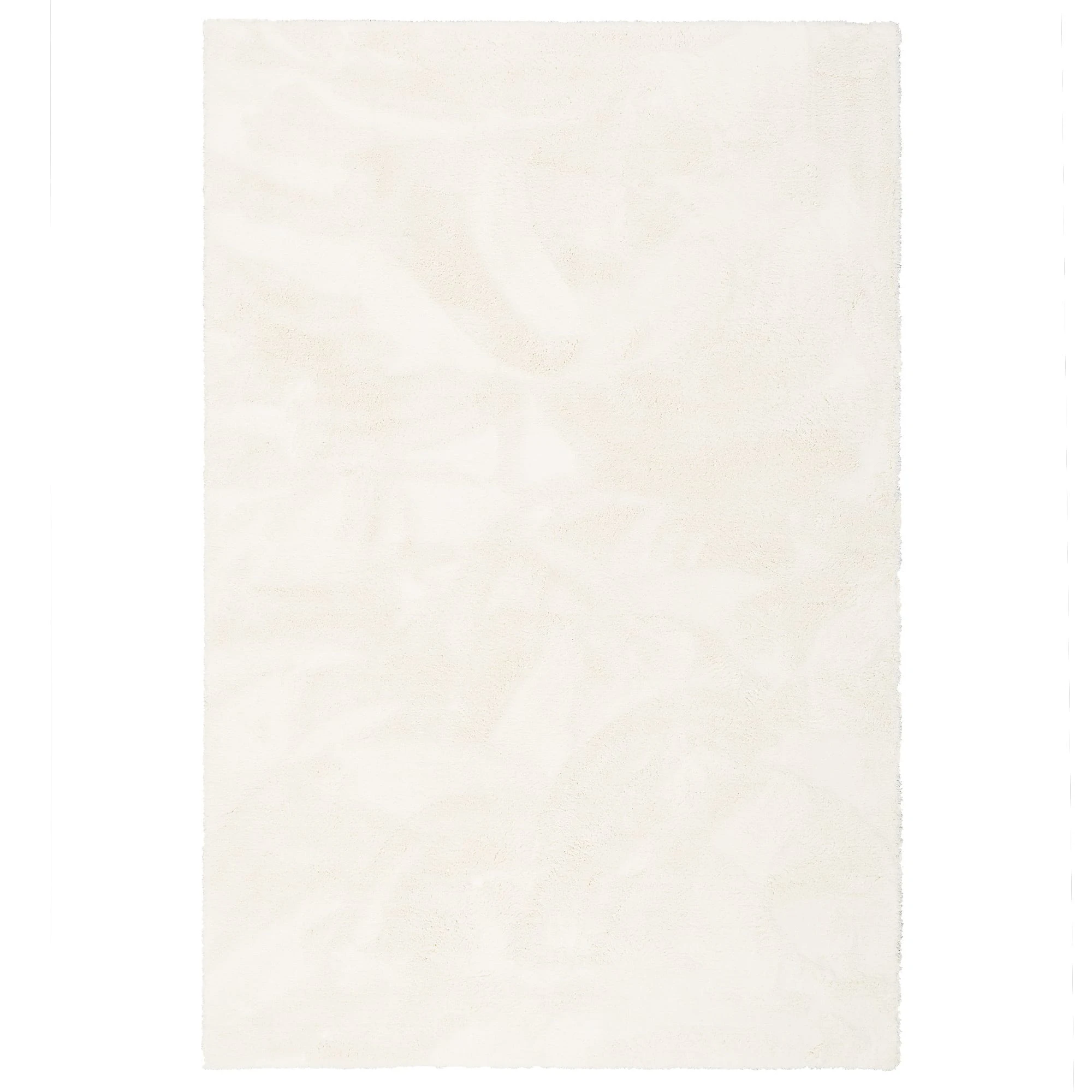 Snapstyle Luxus Hochflor Shaggy Teppich Velvet In Weiss