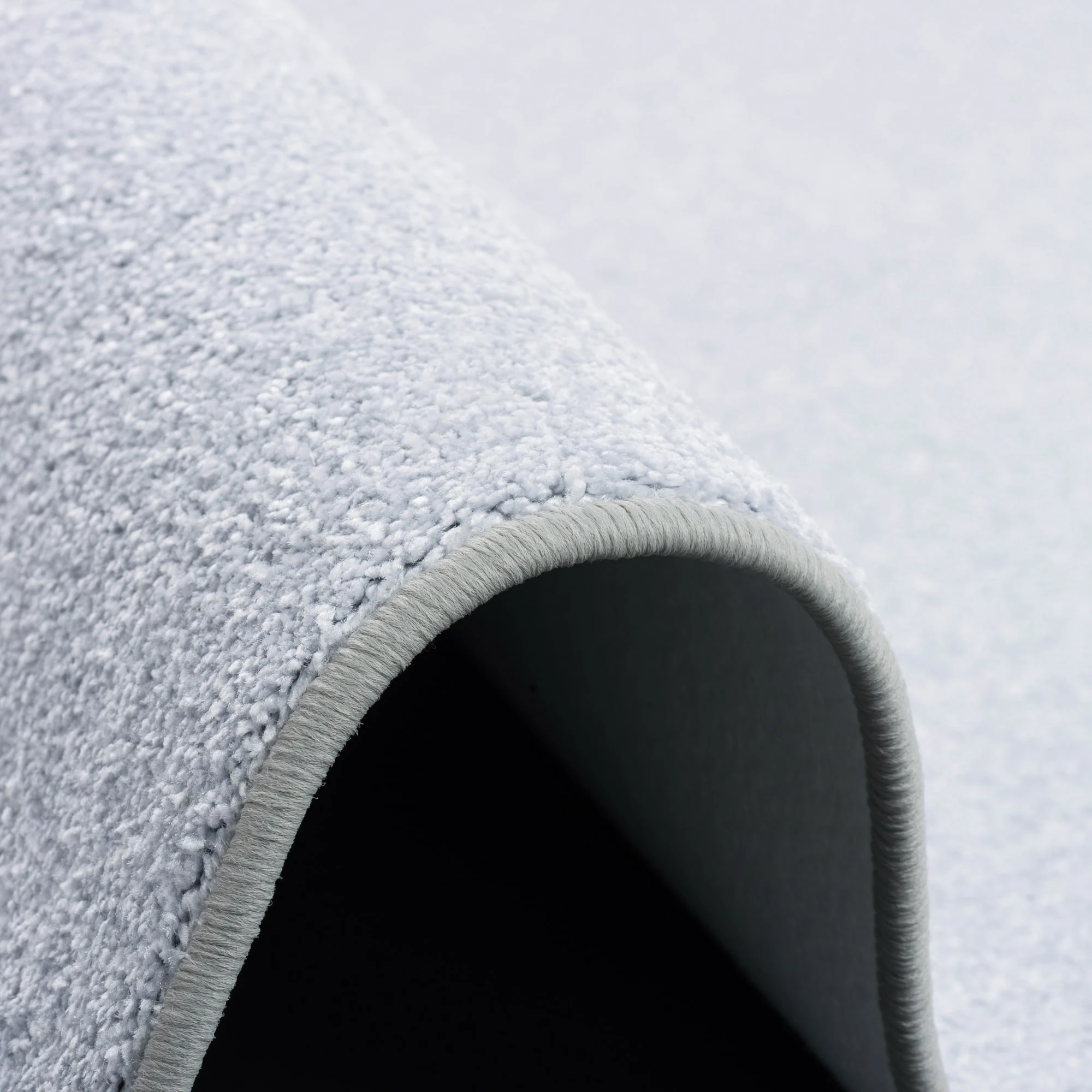 Snapstyle Luxus Soft Velours Teppich Shine Rund In Silbergrau – Bild 3