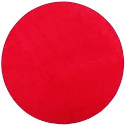 Snapstyle Trend Velours Teppich Joy Rund In Knallrot
