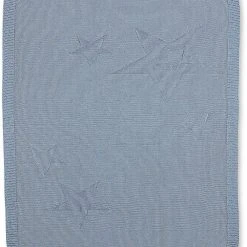 Sterntaler Kuscheldecke Aus Strick Baylee, Blau, 75 X 90 Cm
