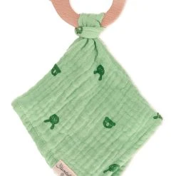 Sterntaler Schmusetuch Mit Holzbeißring Kinni Und Kalla In Mittelgrün