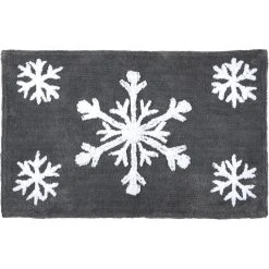 STOF France Baumwoll-Teppich "Arctik" In Anthrazit - (L)80 X (B)50 Cm