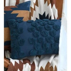 STOF France Kissen "Magdalena" In Blau - (L)50 X (B)30 Cm