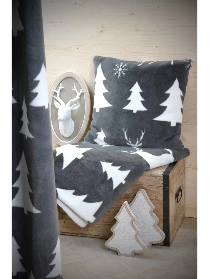 STOF France Plaid "Arctik" In Grau - (L)160 X (B)130 Cm – Bild 2